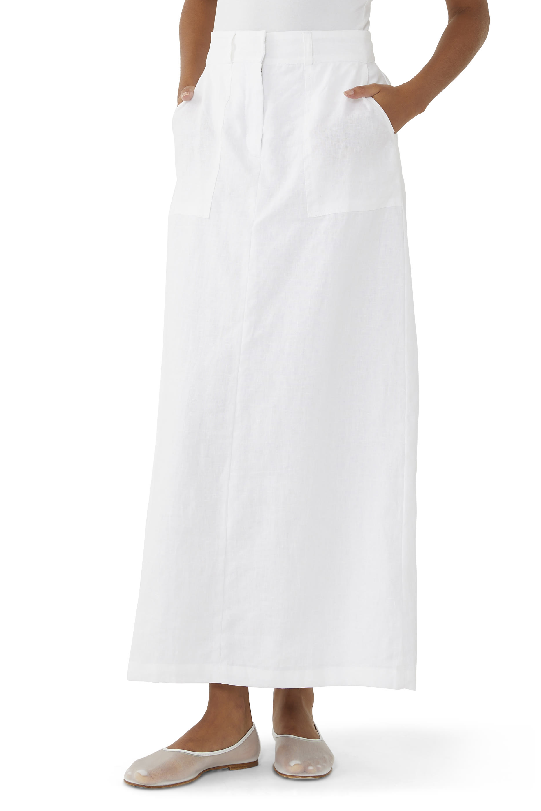 Amreli Linen Maxi Skirt