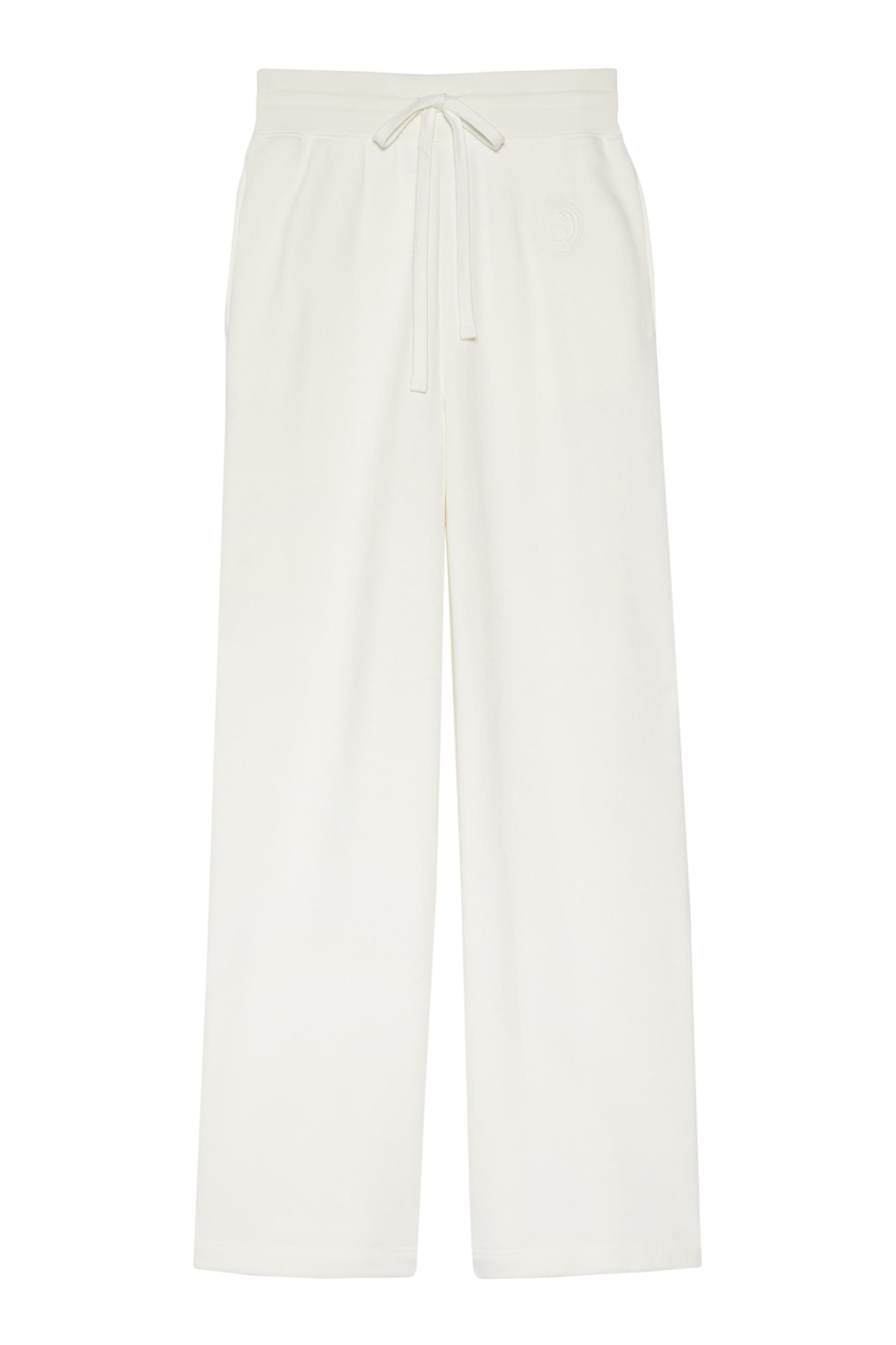 Cotton Jersey Logo Embroidery Pants