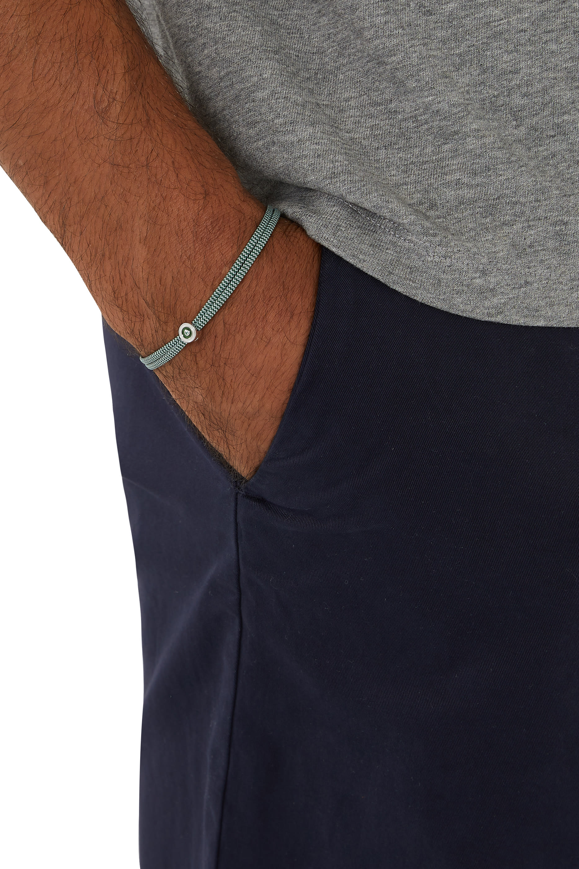 Opus Rope Bracelet, Sterling Silver & Chalcedony