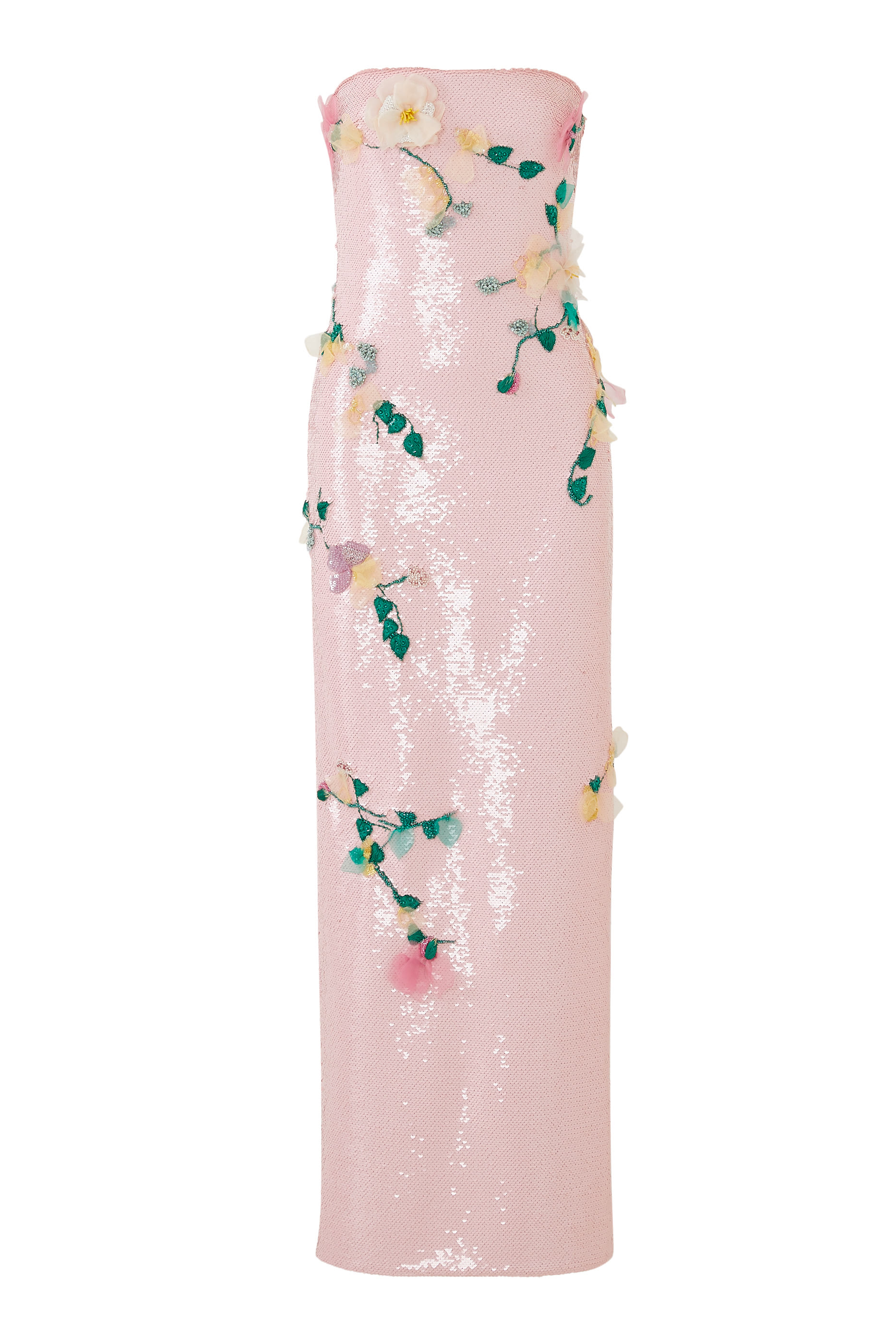 Strapless Column Gown