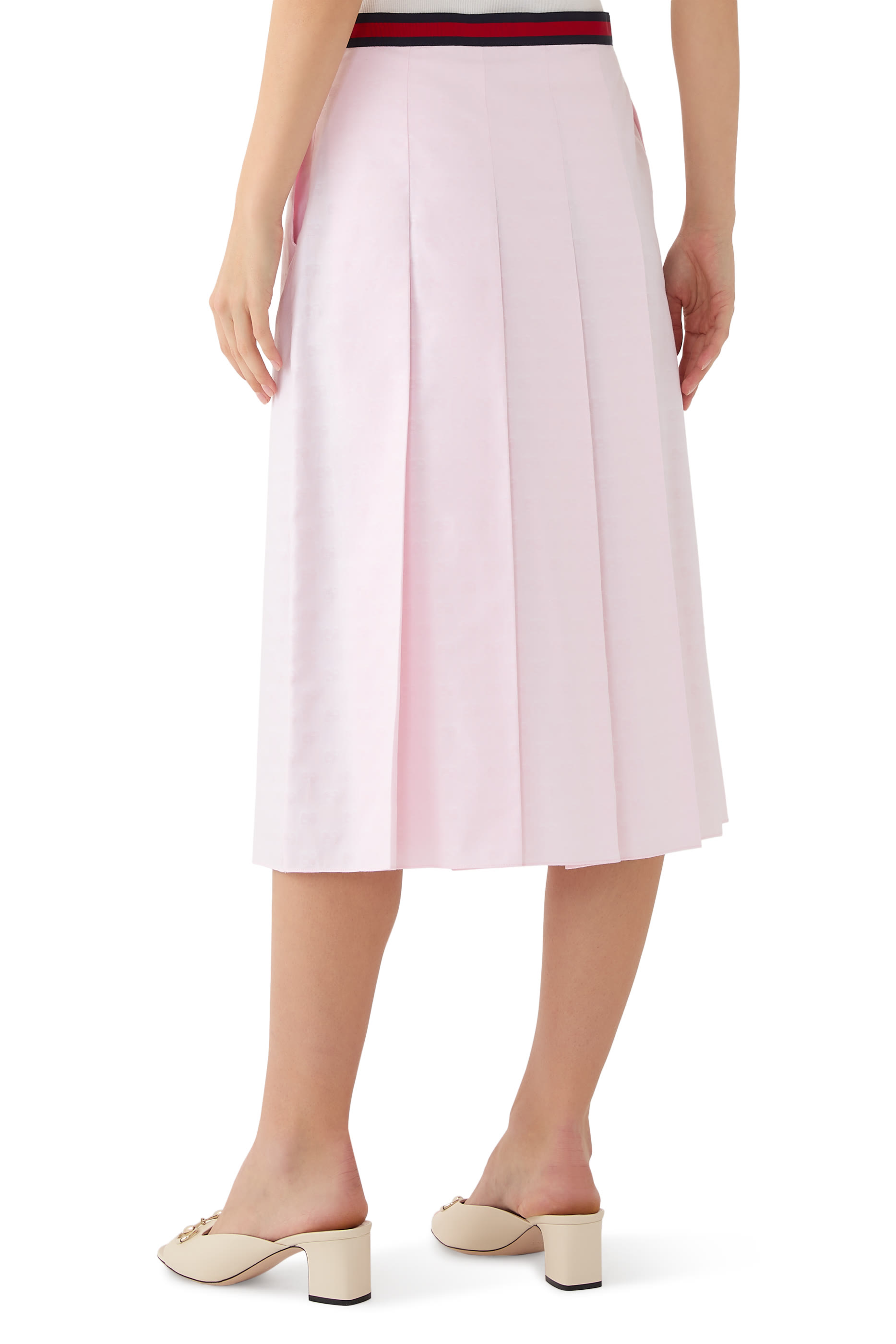 GG Supreme Oxford Cotton Skirt