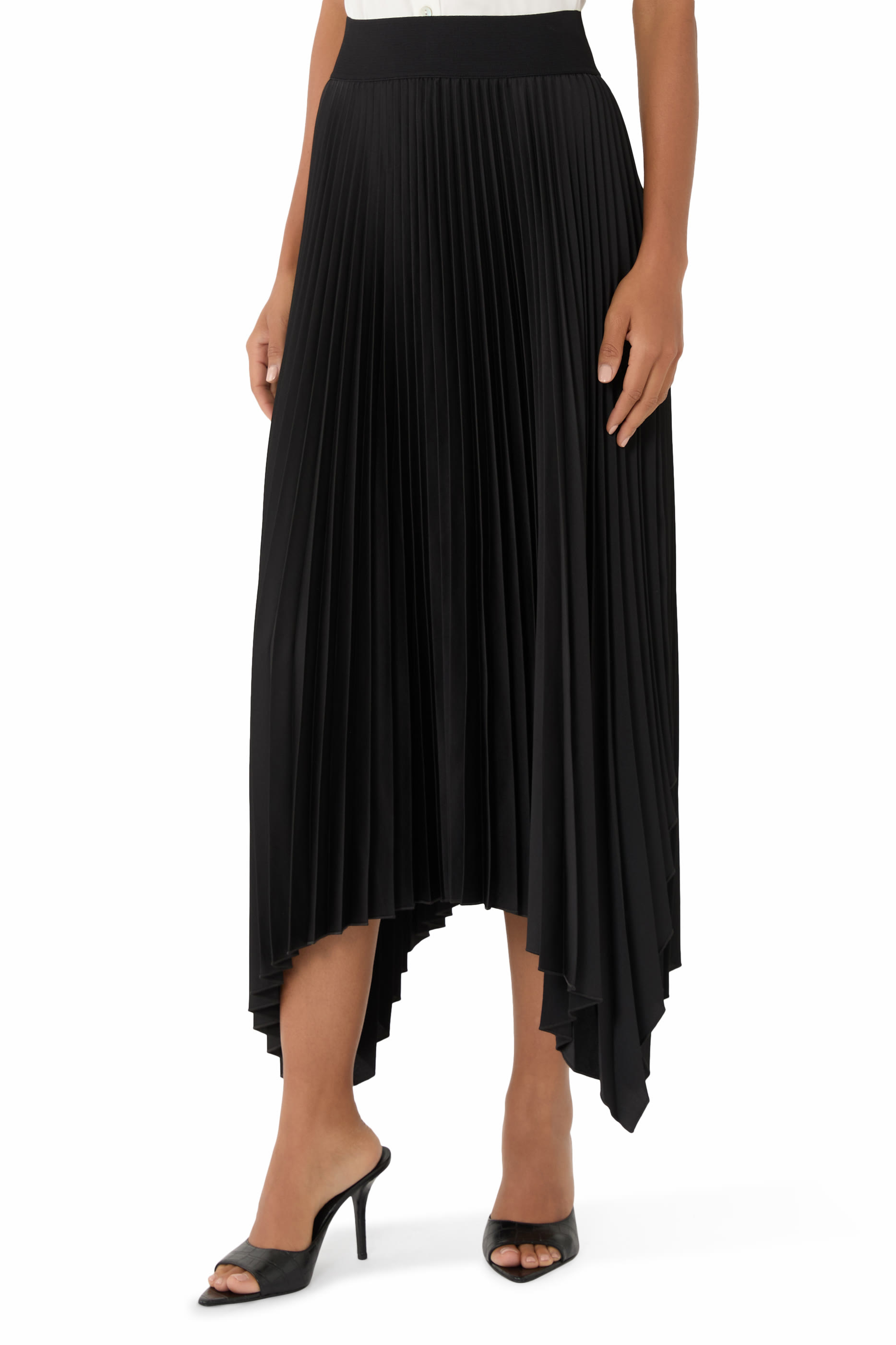 Ade Knit Weave Pliss&eacute; Skirt