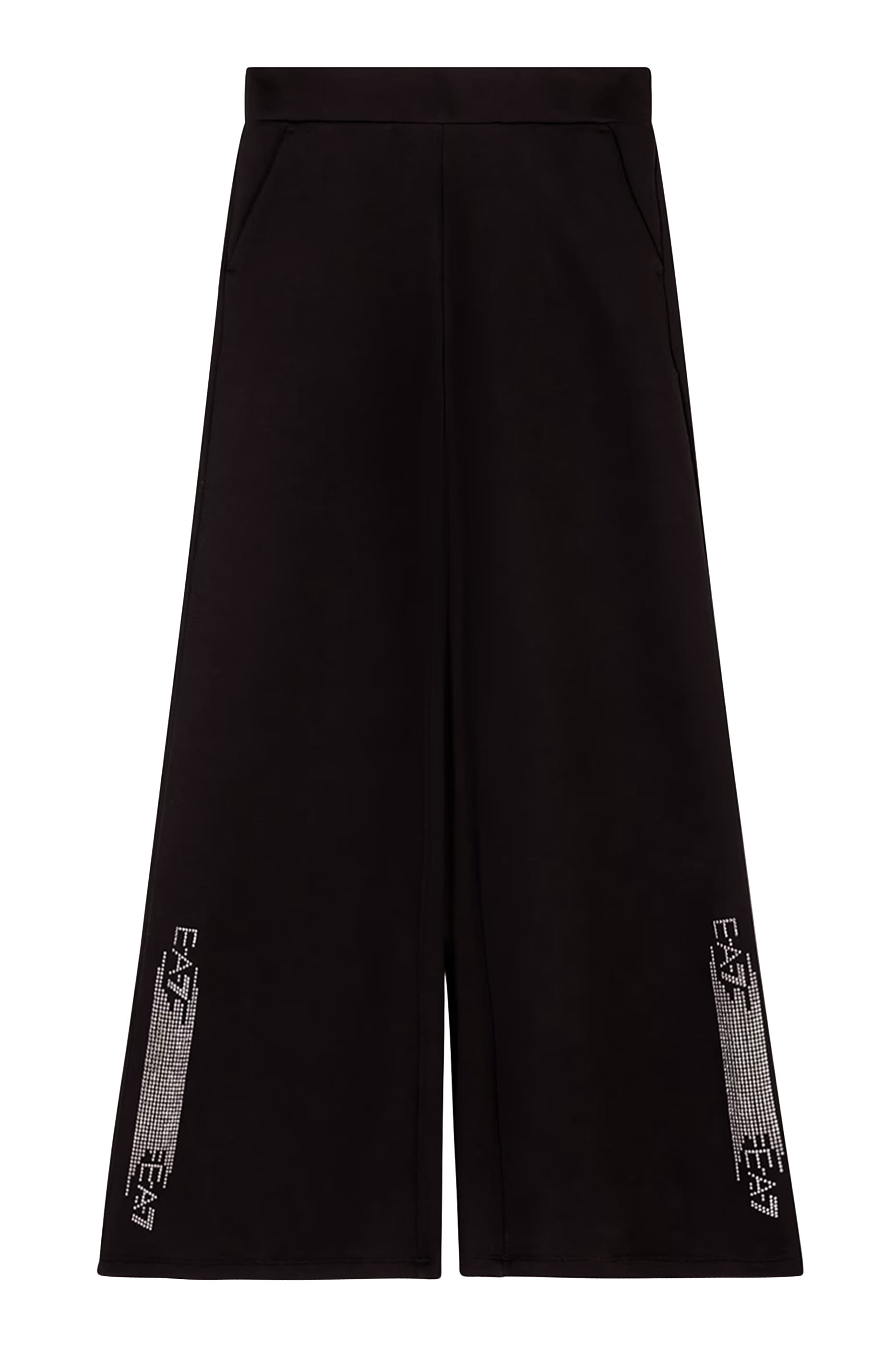 Logo Series Cotton-Blend Wide-Leg Trousers