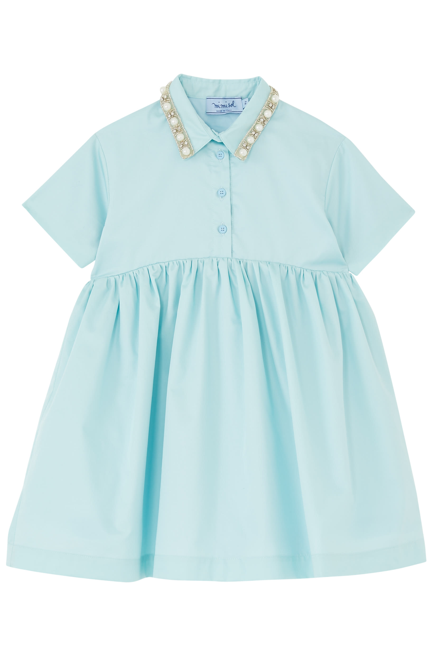 Kids Embellished Cotton Dress
