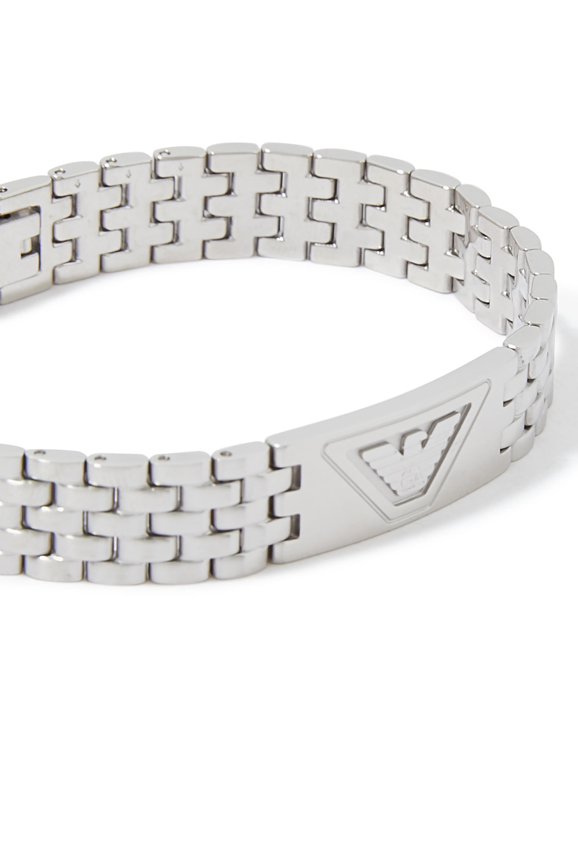 Eagle Logo Bracelet, Stainless Steel