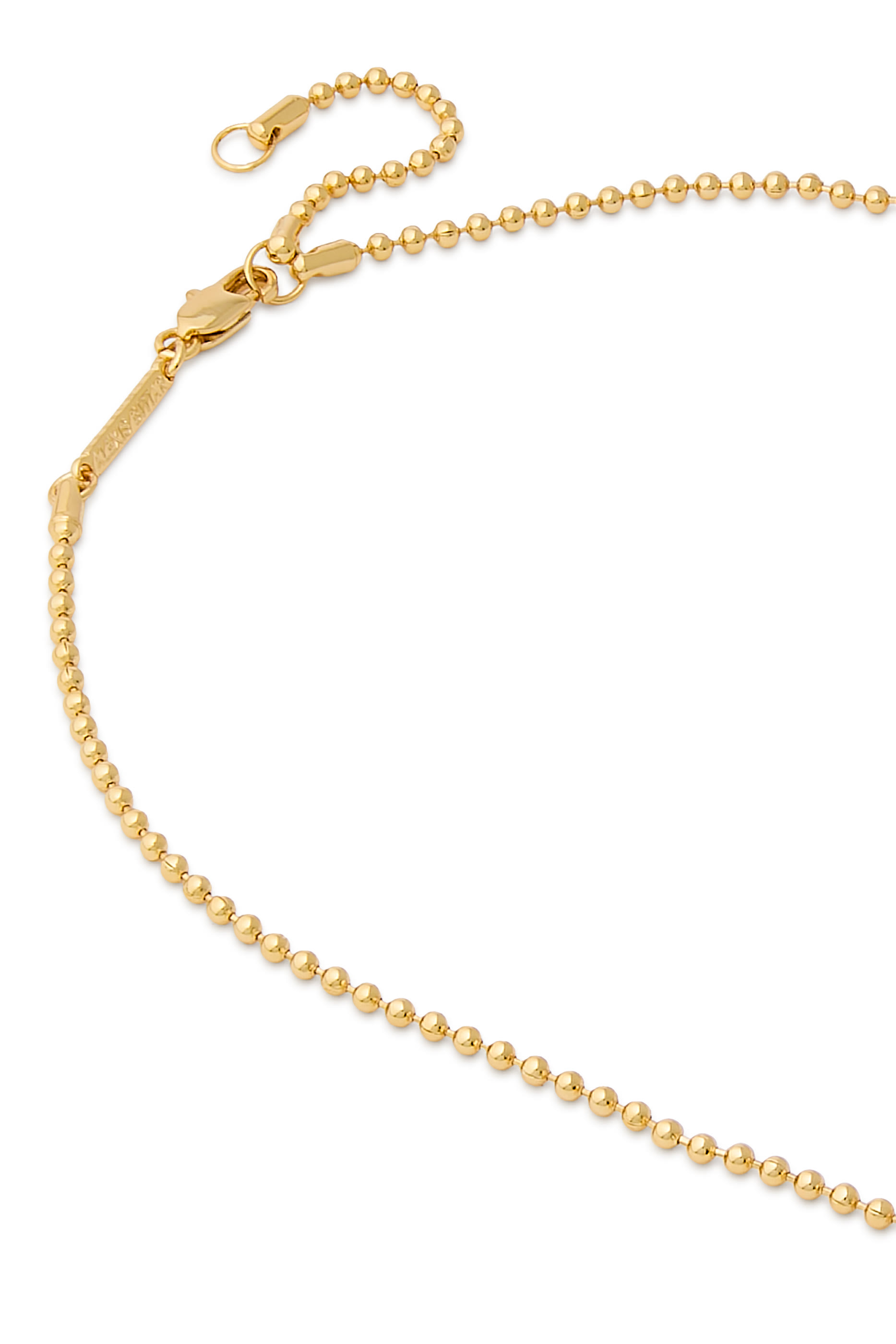 Liquid Lucite Teardrop Pendant Necklace, 14K Yellow Gold & Lucite