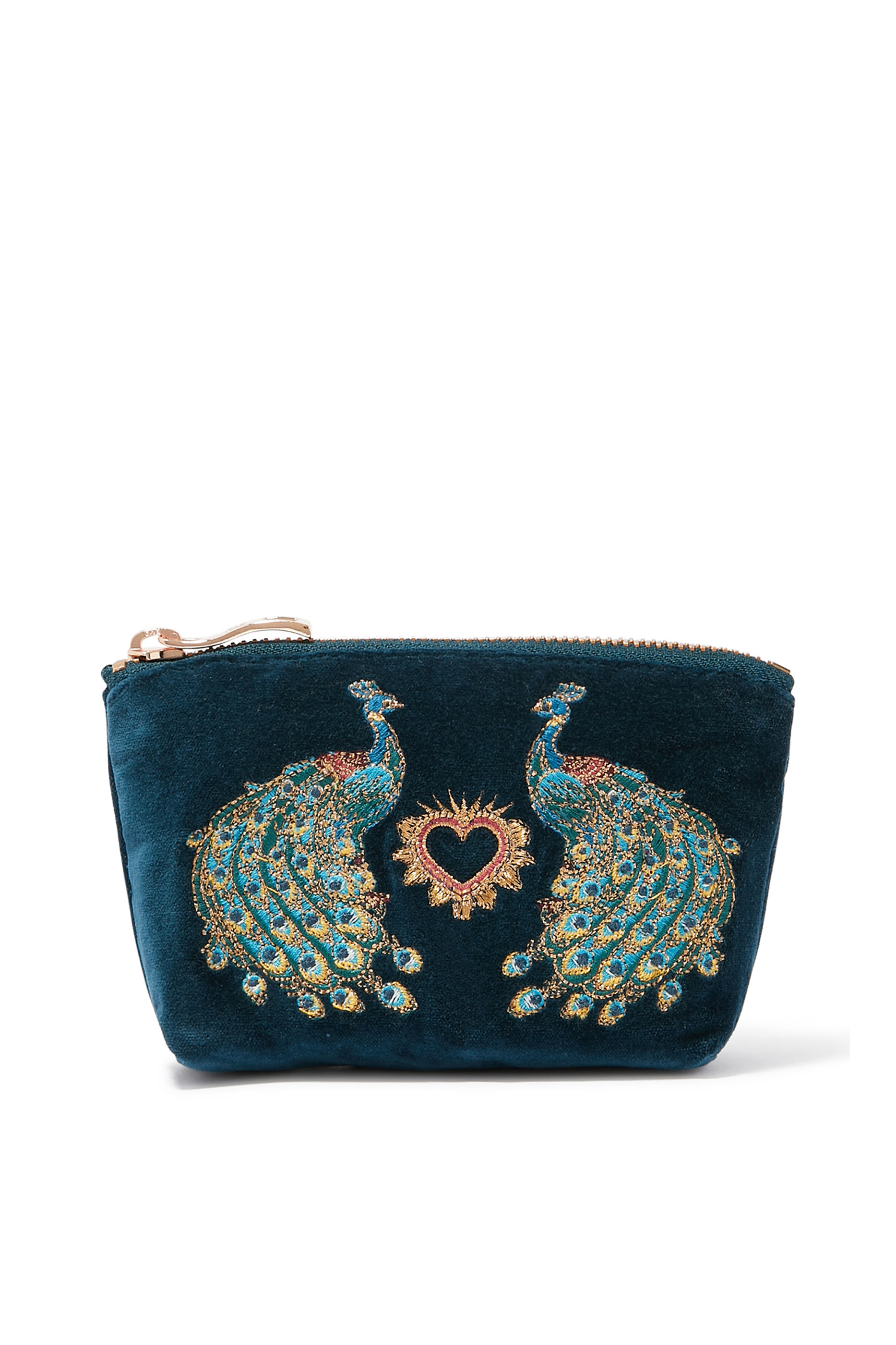 Peacock Floral Coin Purse