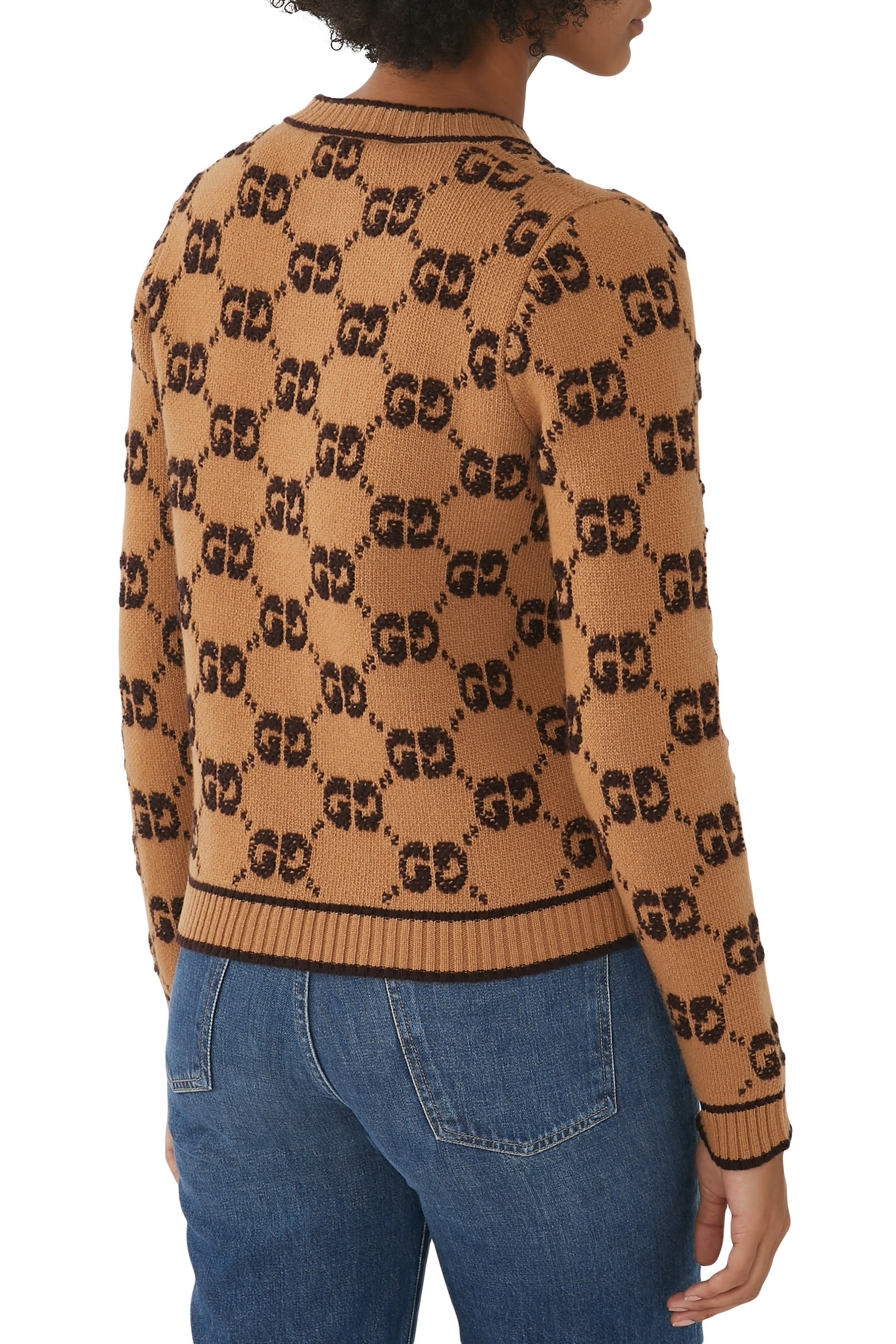 GG Wool Boucl&eacute; Jacquard Cardigan