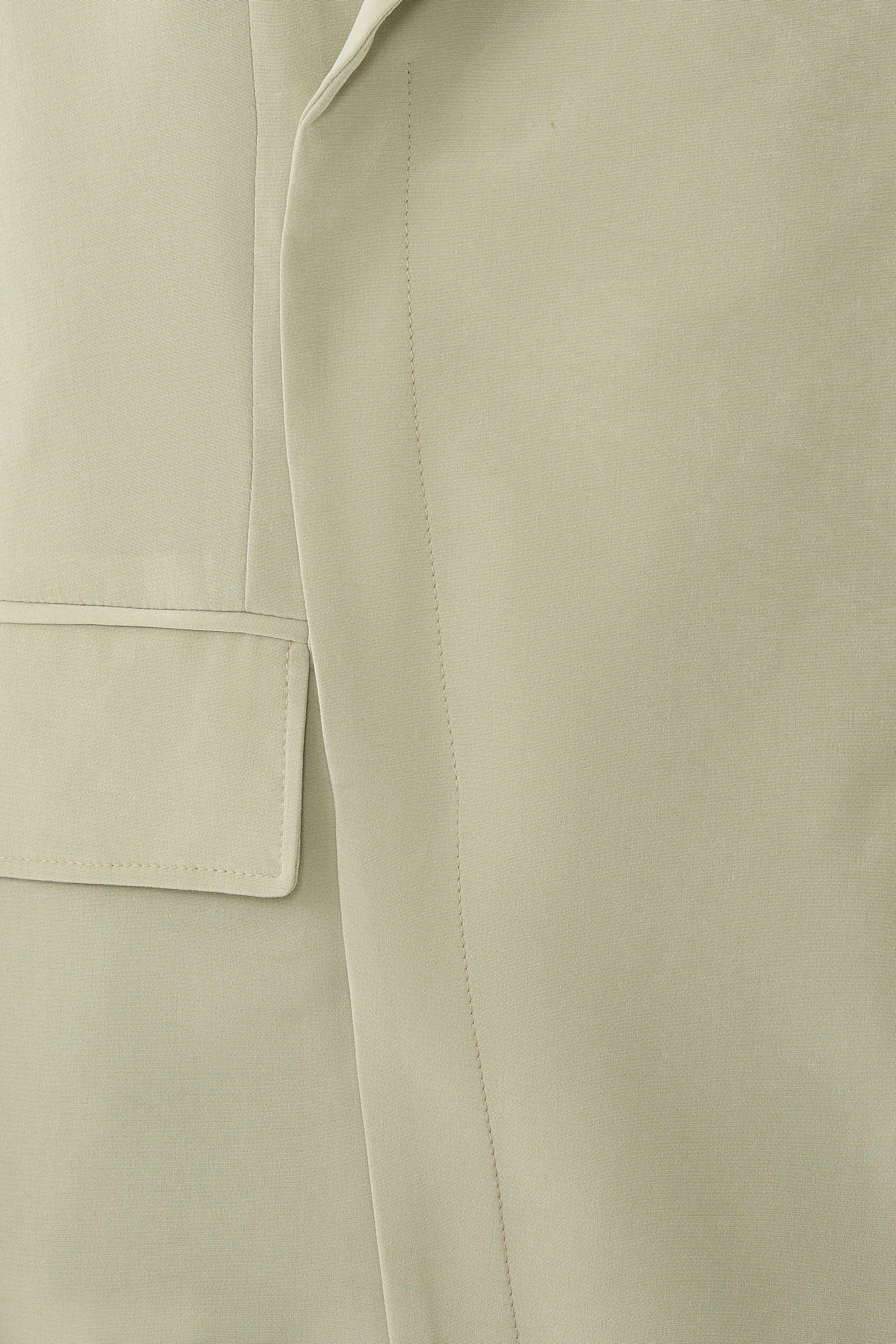 Relaxed Suiting Asymmetrical Wrap Blazer 