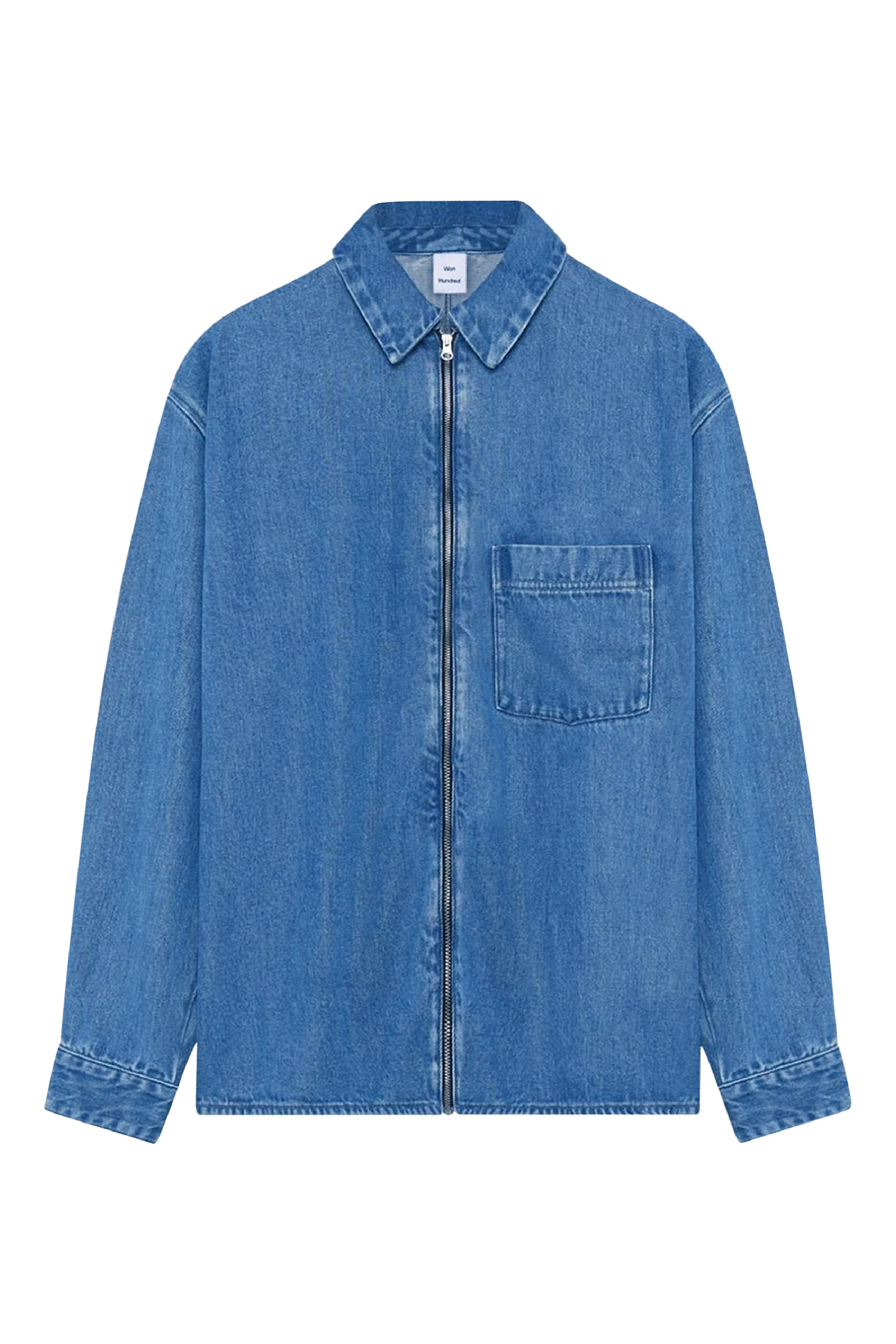 Zayne Denim Zip Shirt