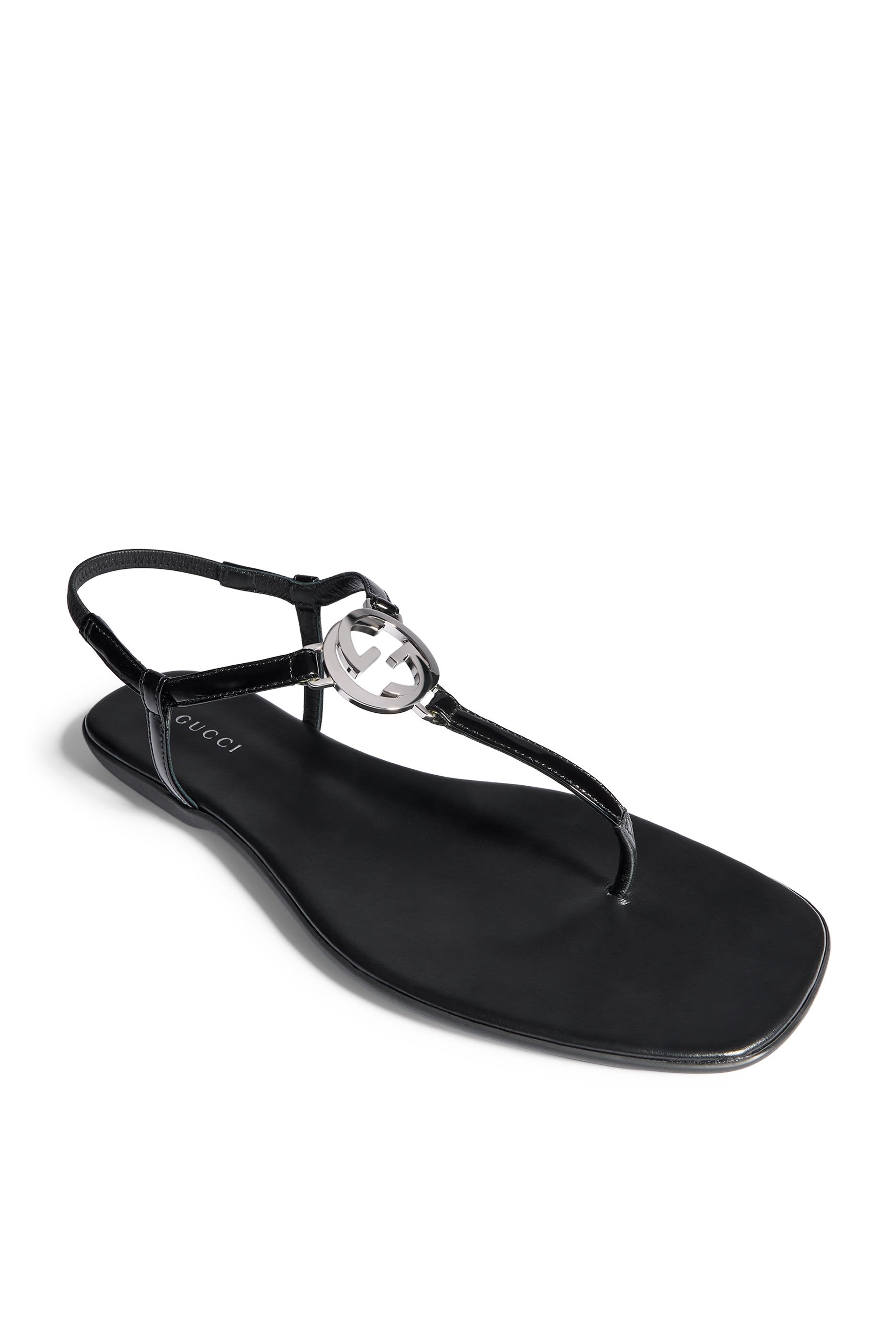 Thong Sandals With Interlocking G 