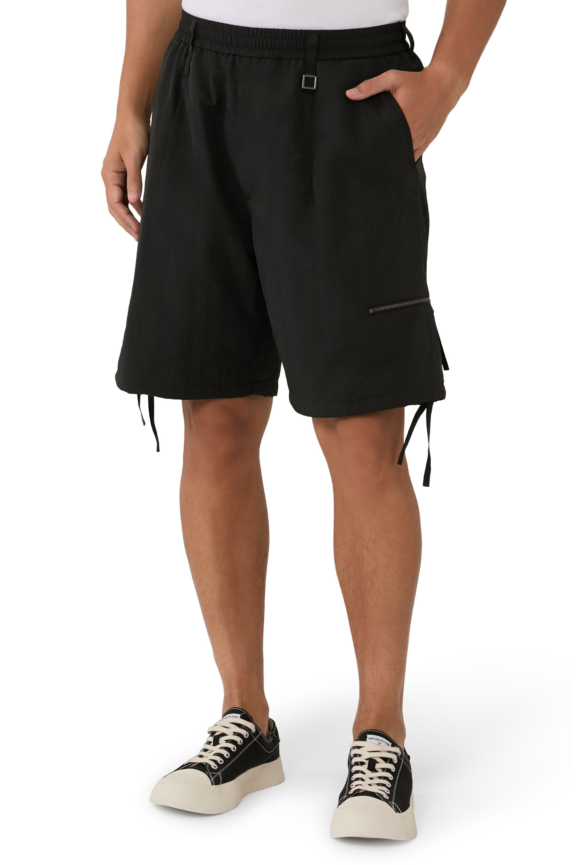 Zip-Pocket Cargo Shorts