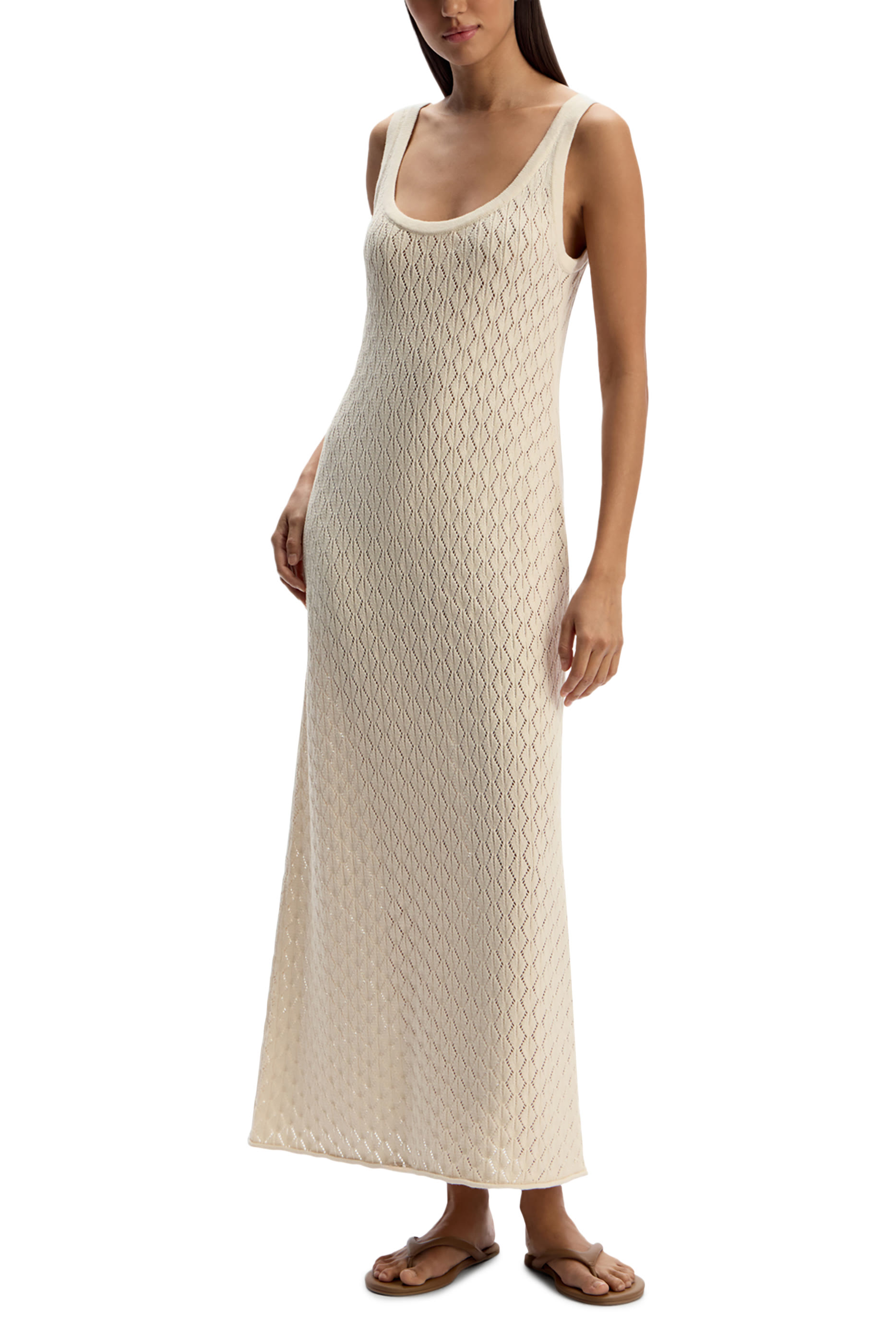 Cotton Knit Maxi Dress