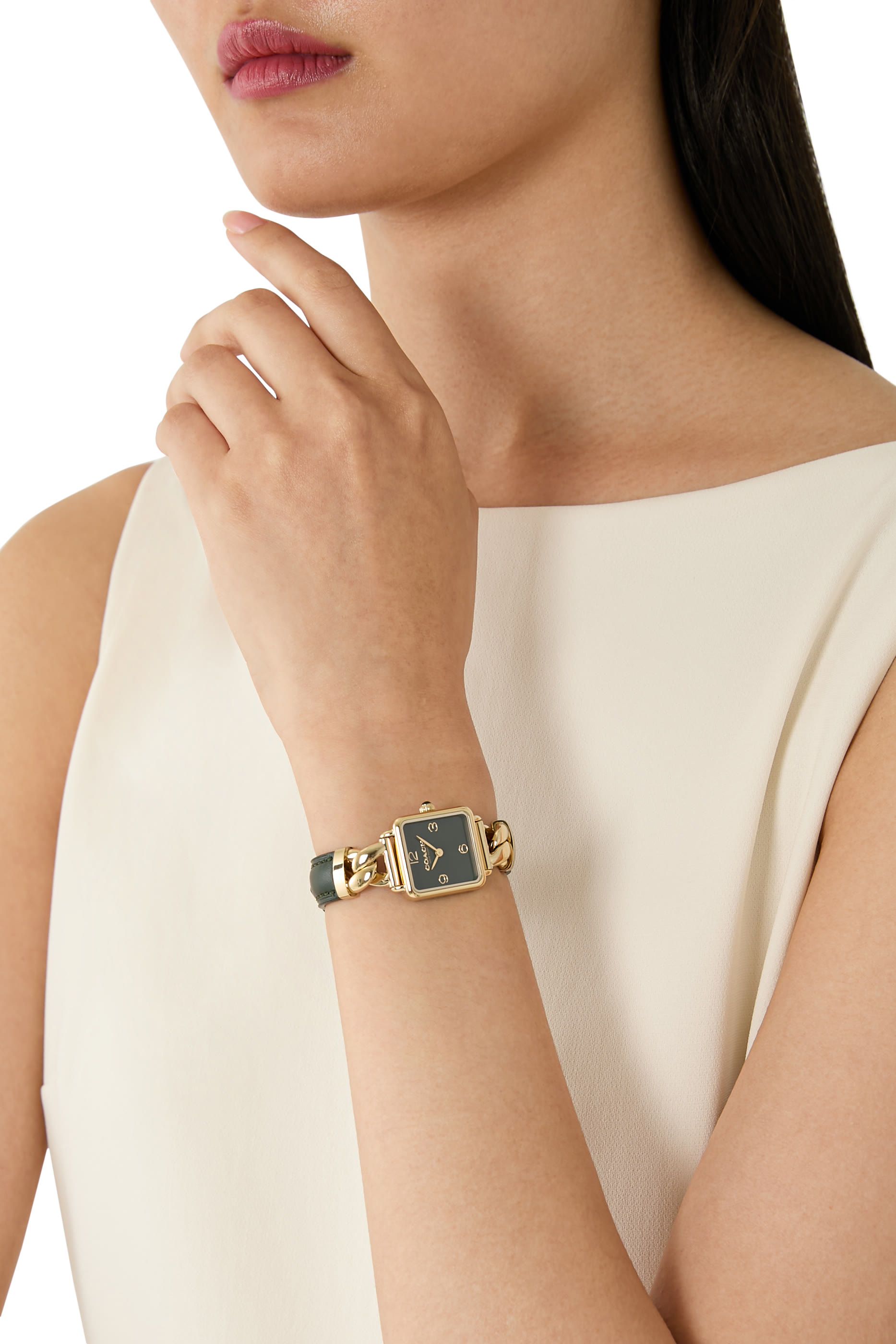  Cass Twisted Leather Watch