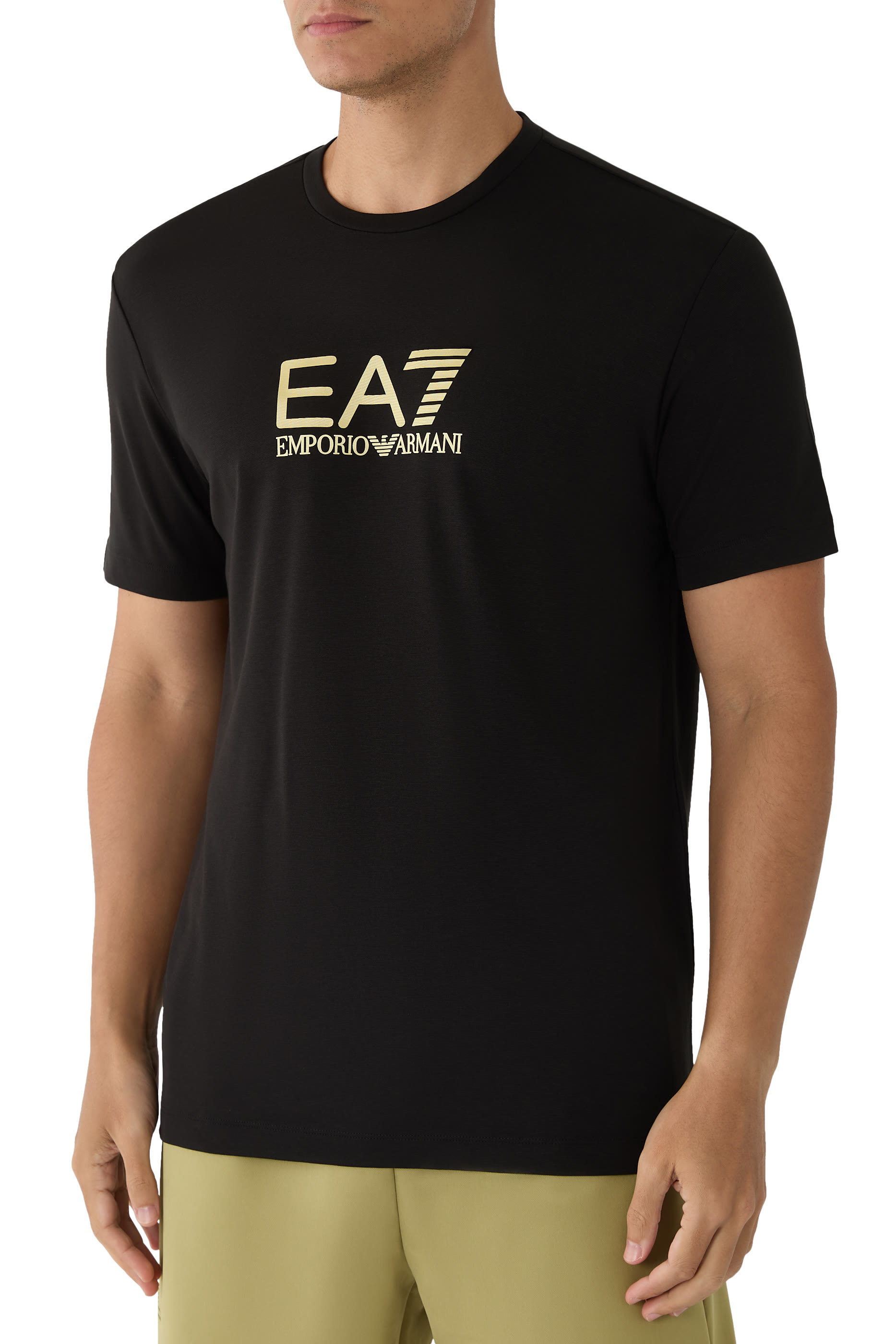 Buy Emporio Armani Gold Label Viscose-Blend Crew-Neck T-Shirt for