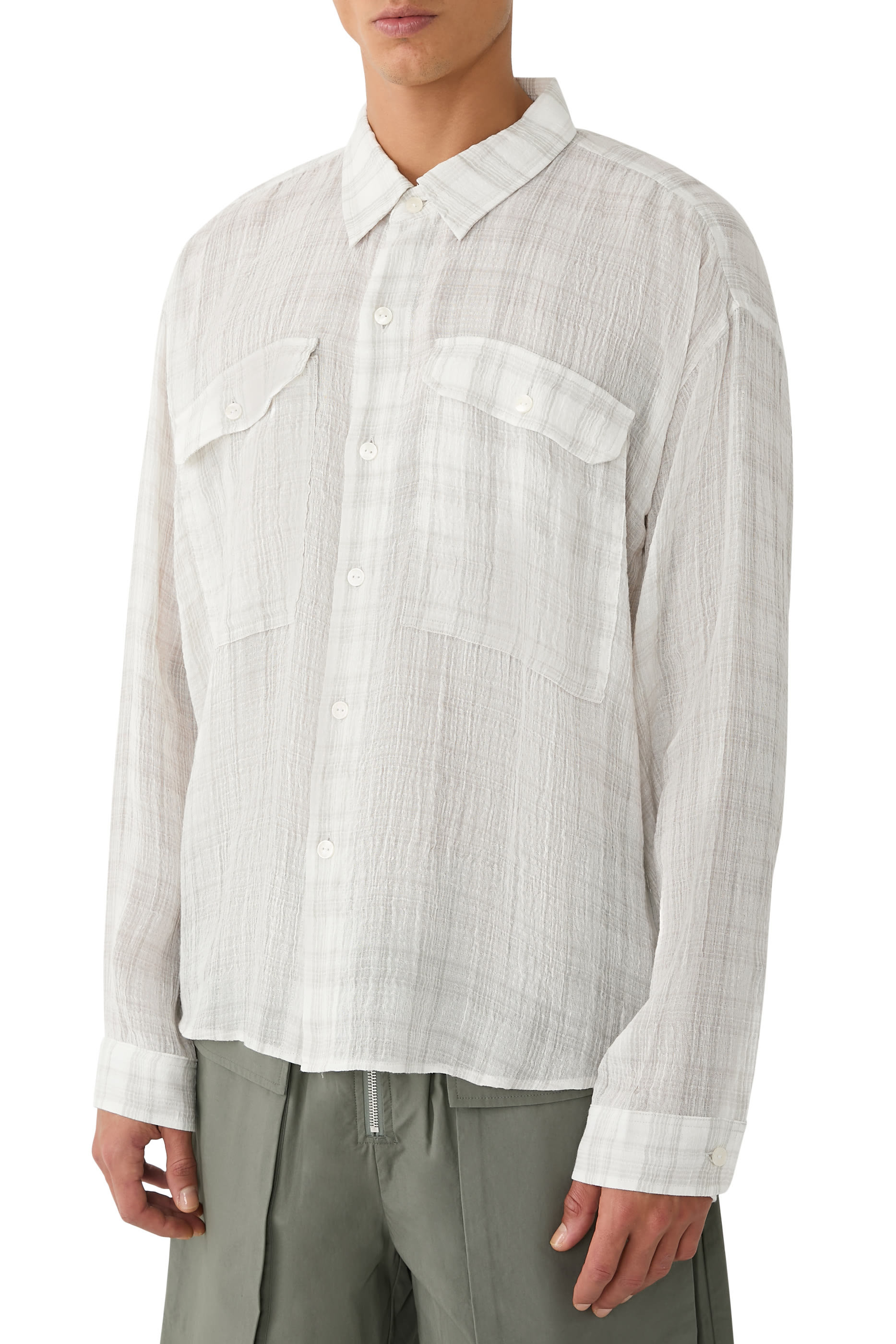 Checked Slubby Shirt