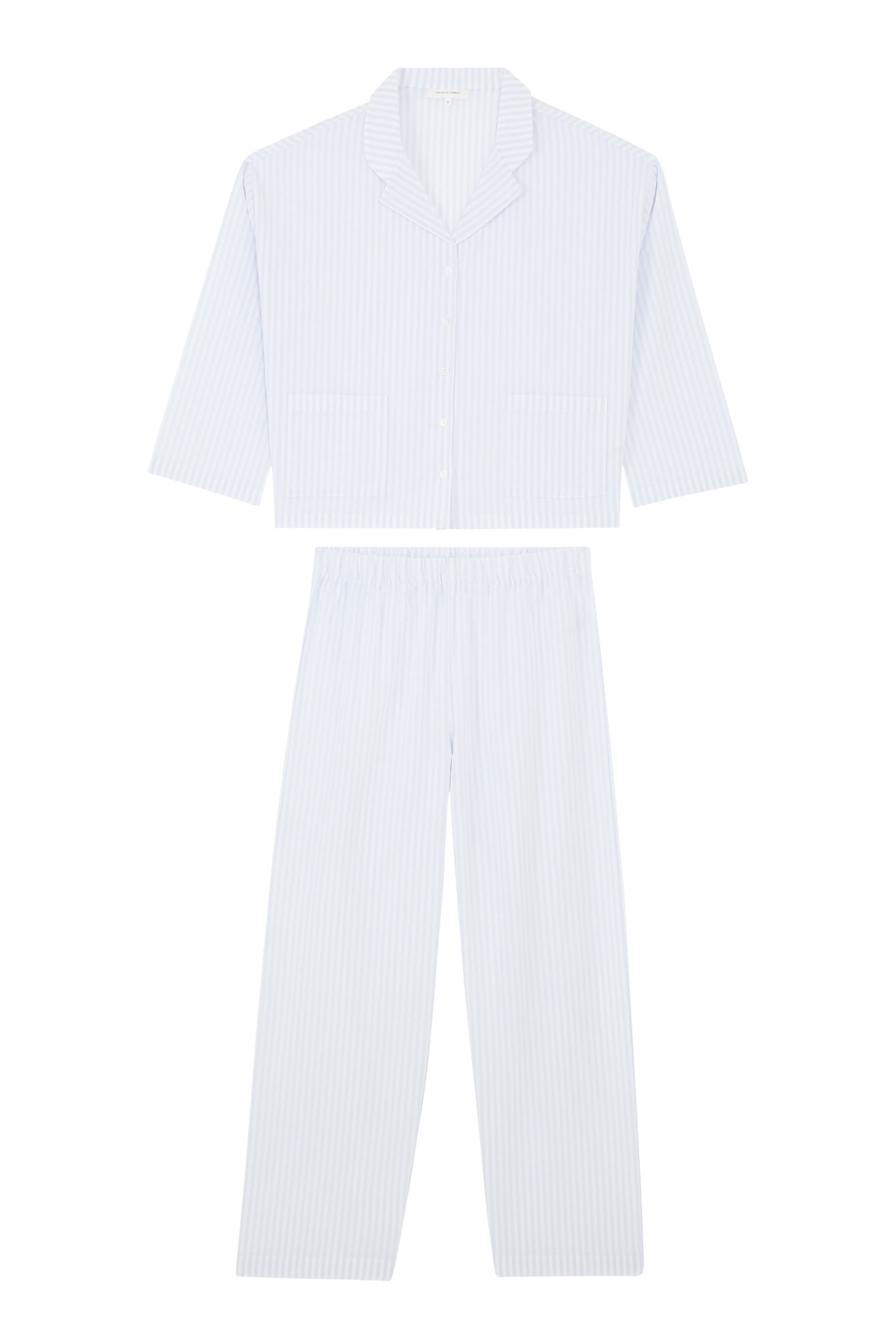 Cotton Seersucker Drop Shoulder Pyjama Set