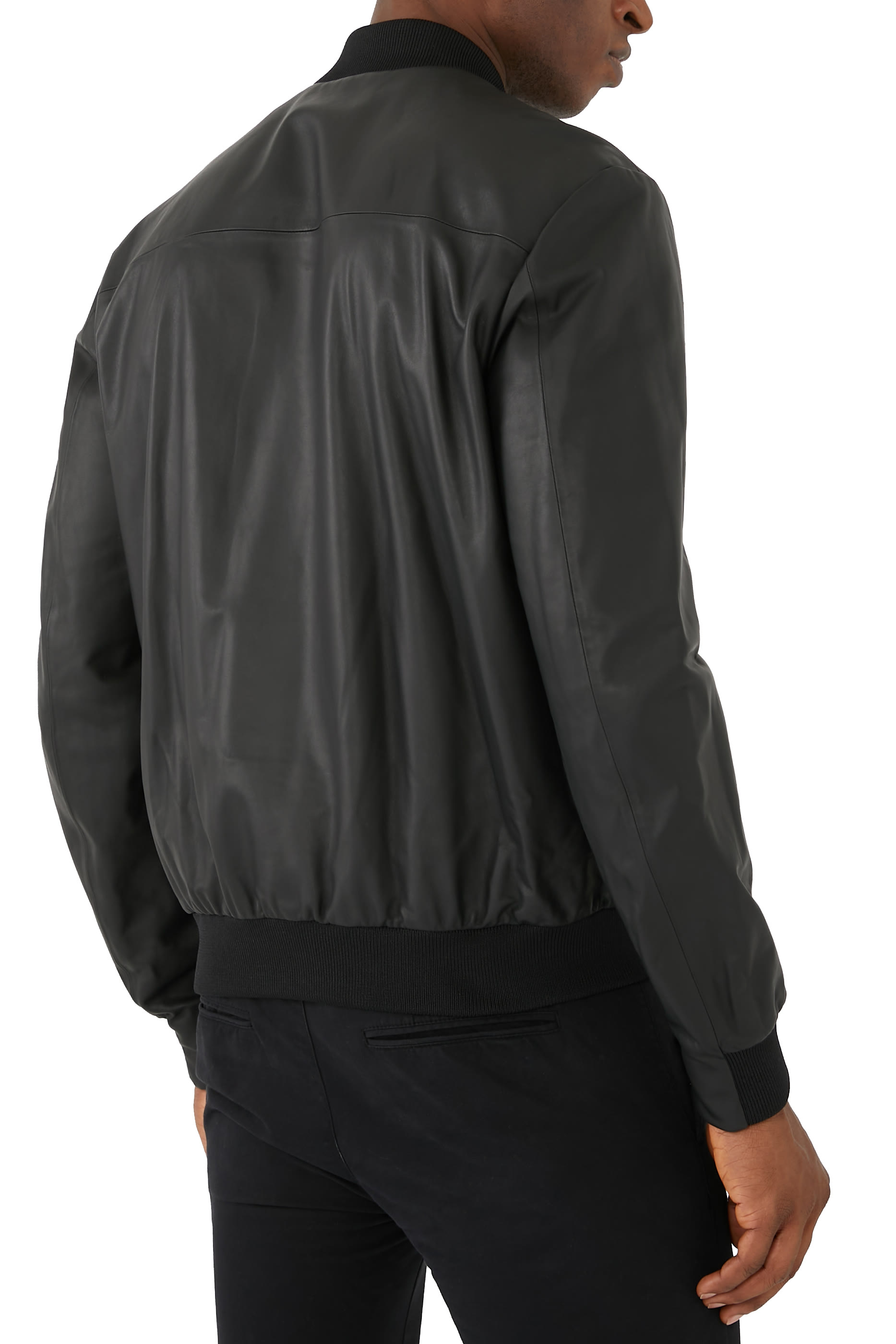 Leather Bomber Jacket