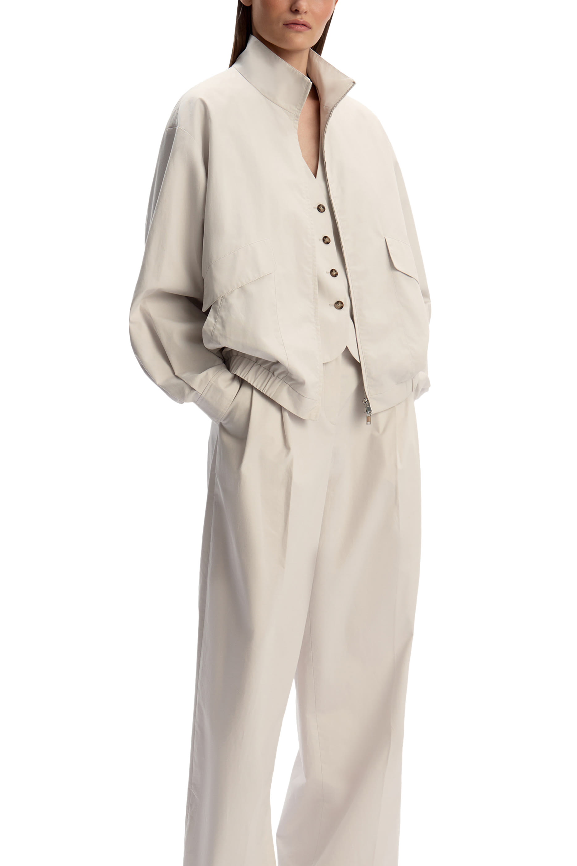 Cotton-Lyocell Trousers