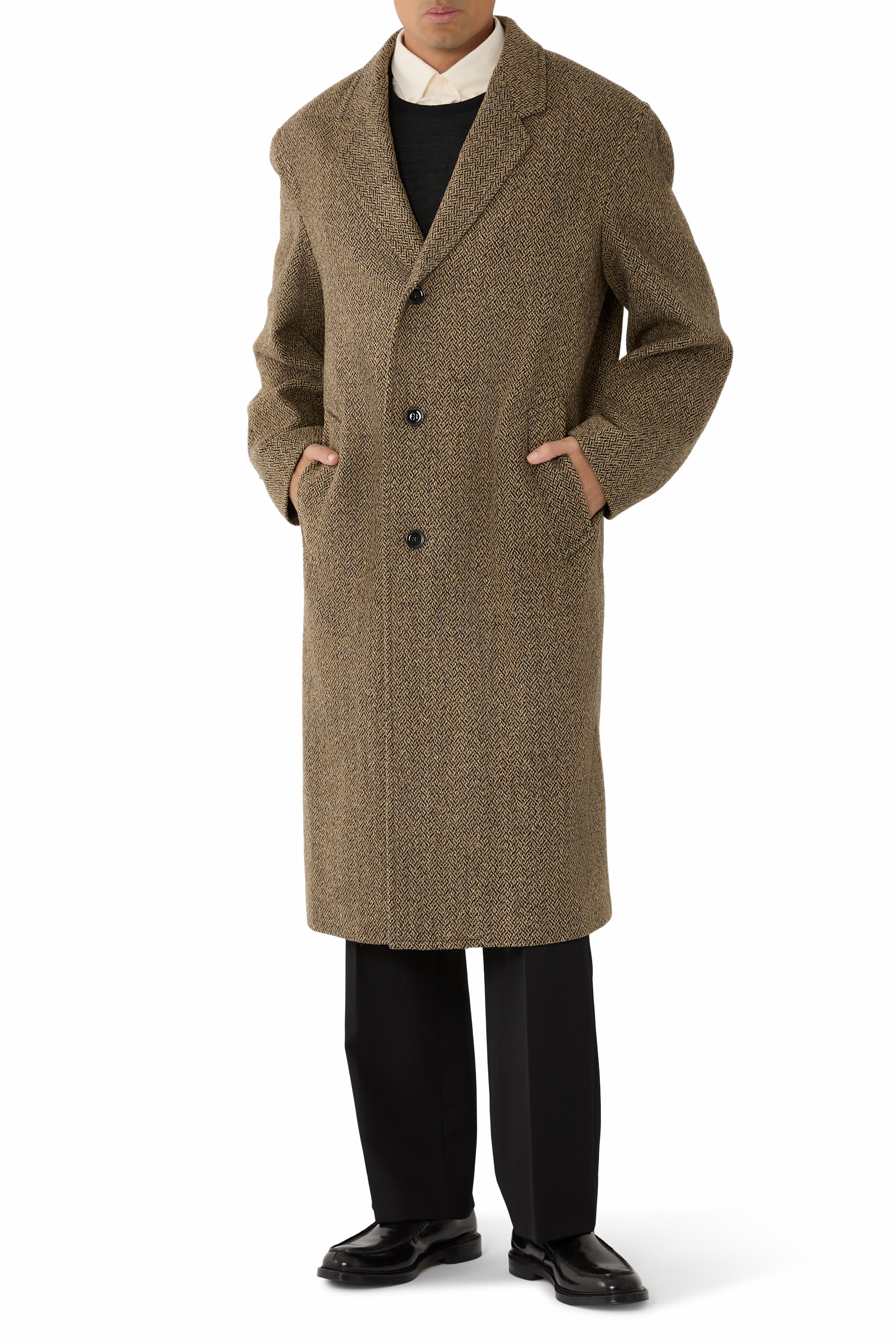 Chesterfield Herringbone Tweed Coat