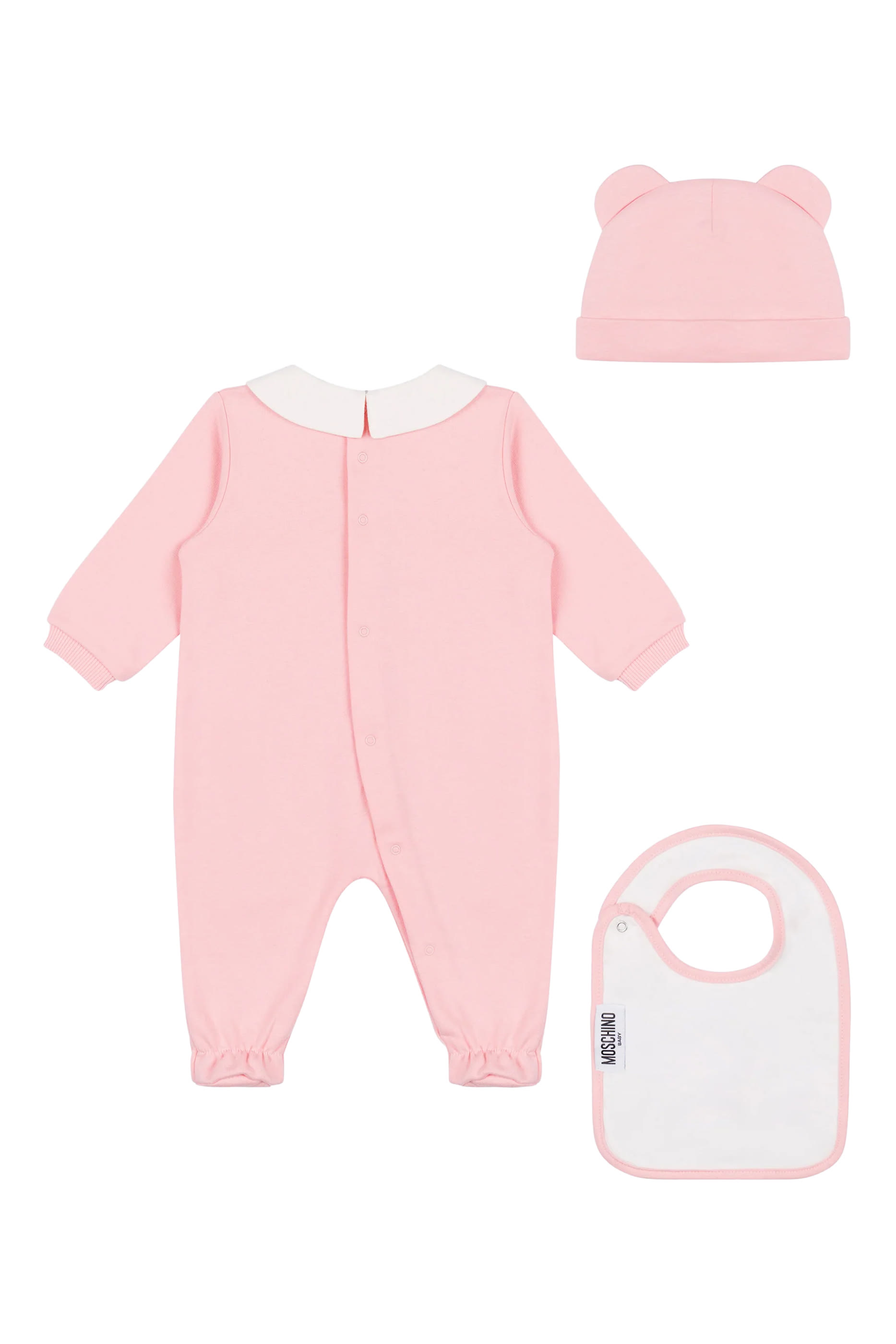 Kids Teddy Bear Cotton Romper, Hat and Bib Set