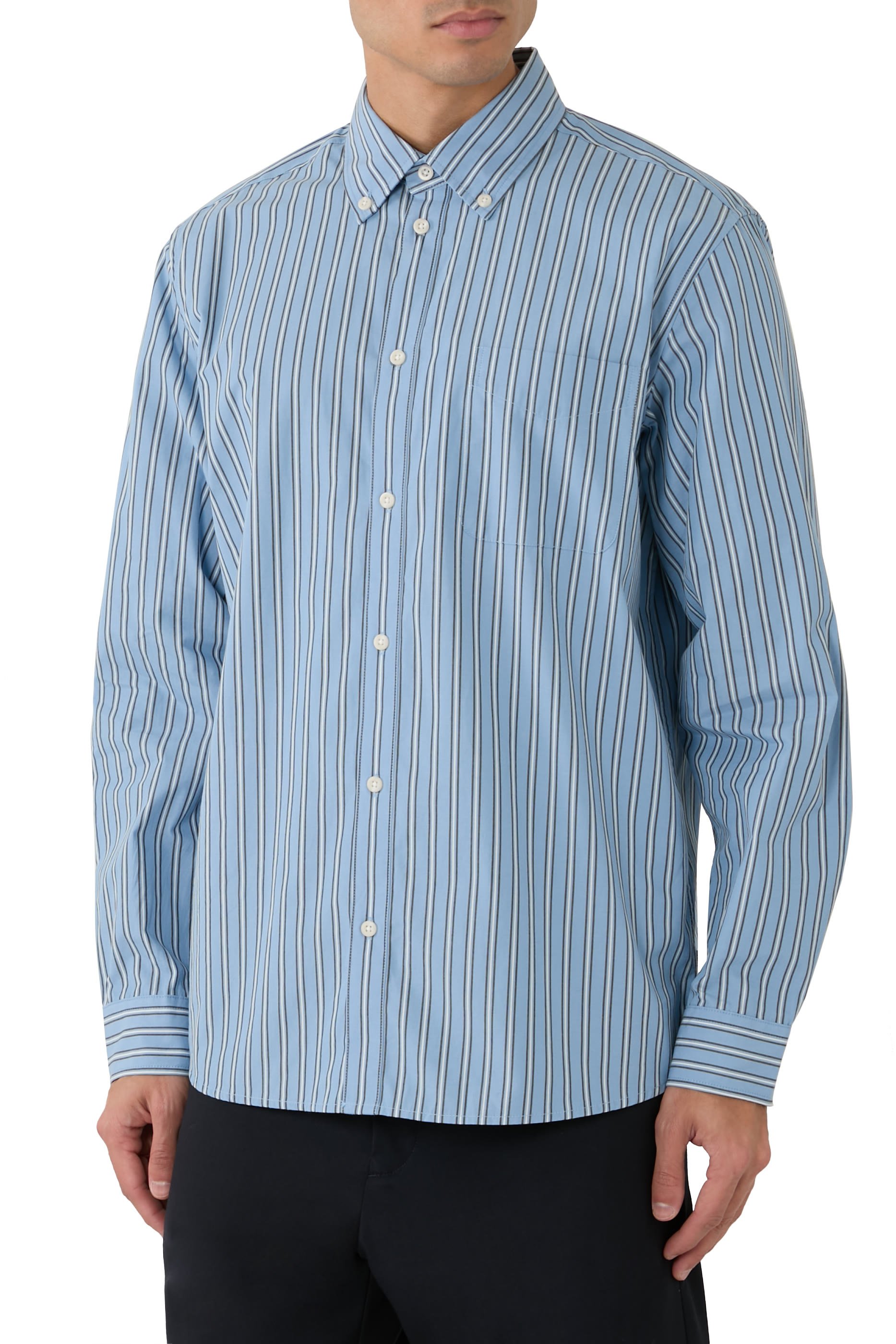 Kent Stripe Poplin Shirt 