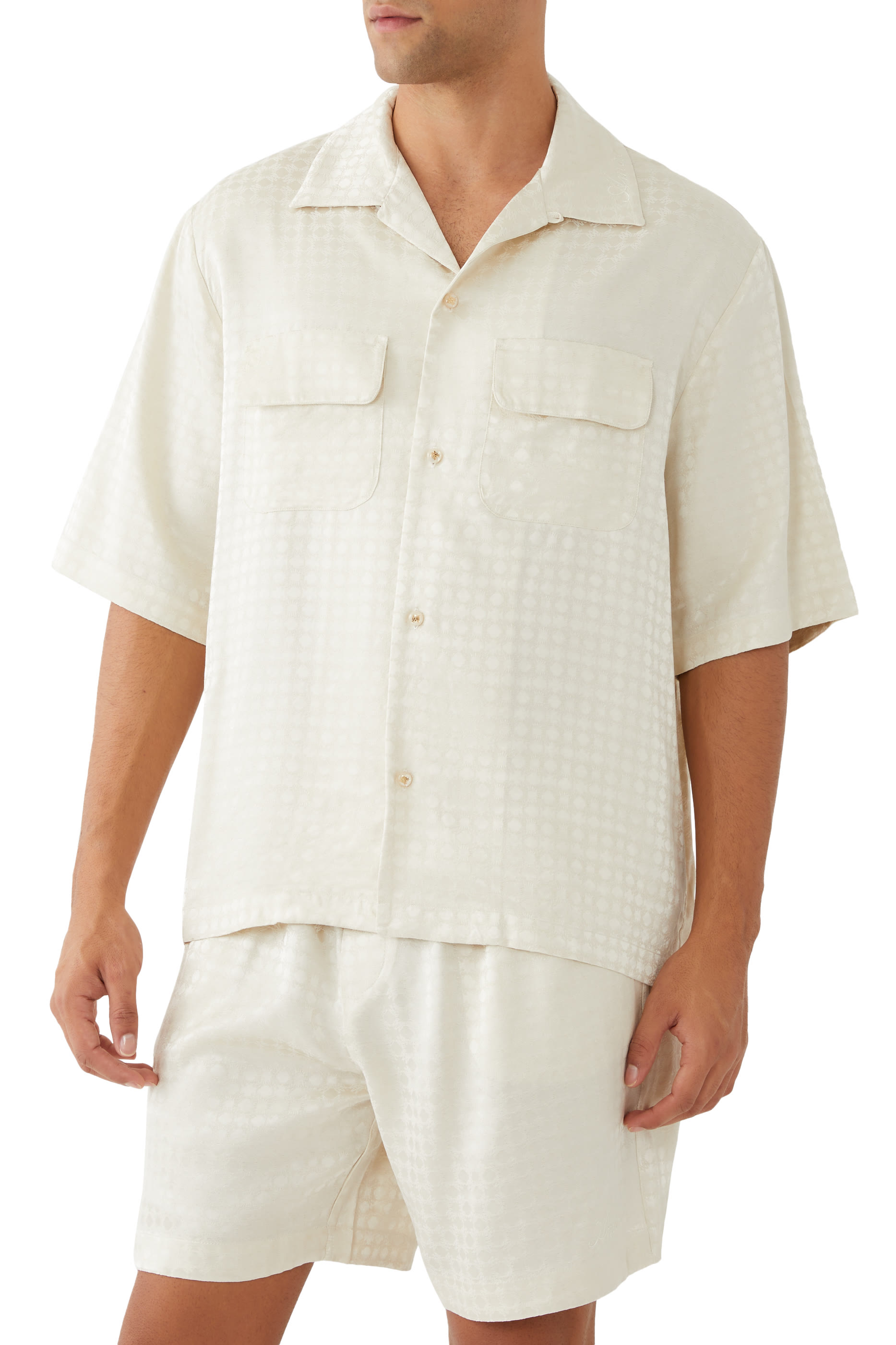 MA Quad Jacquard Camp Shirt