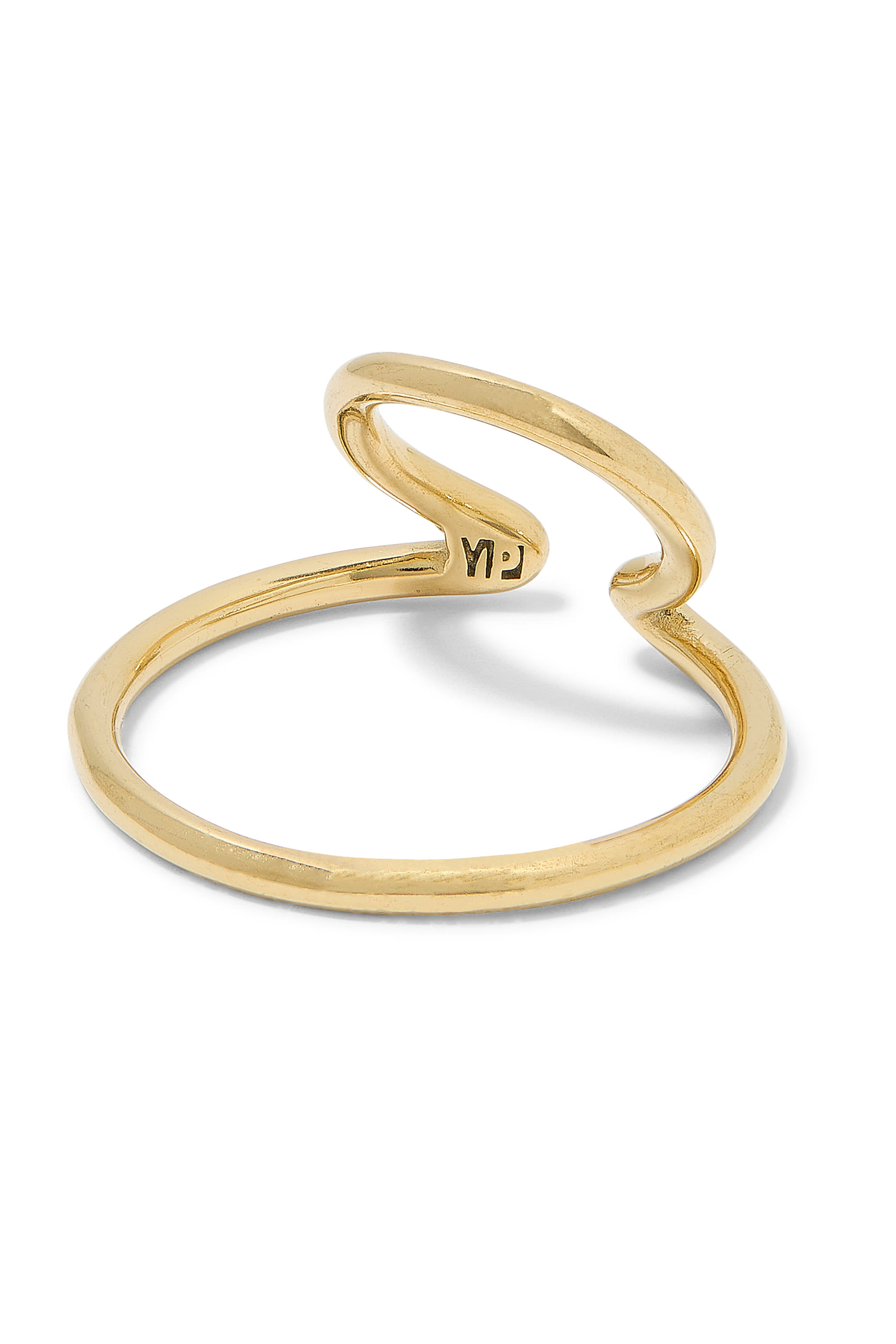 Lou Single Ear Cuff, Gold-Plated Stainless Steel