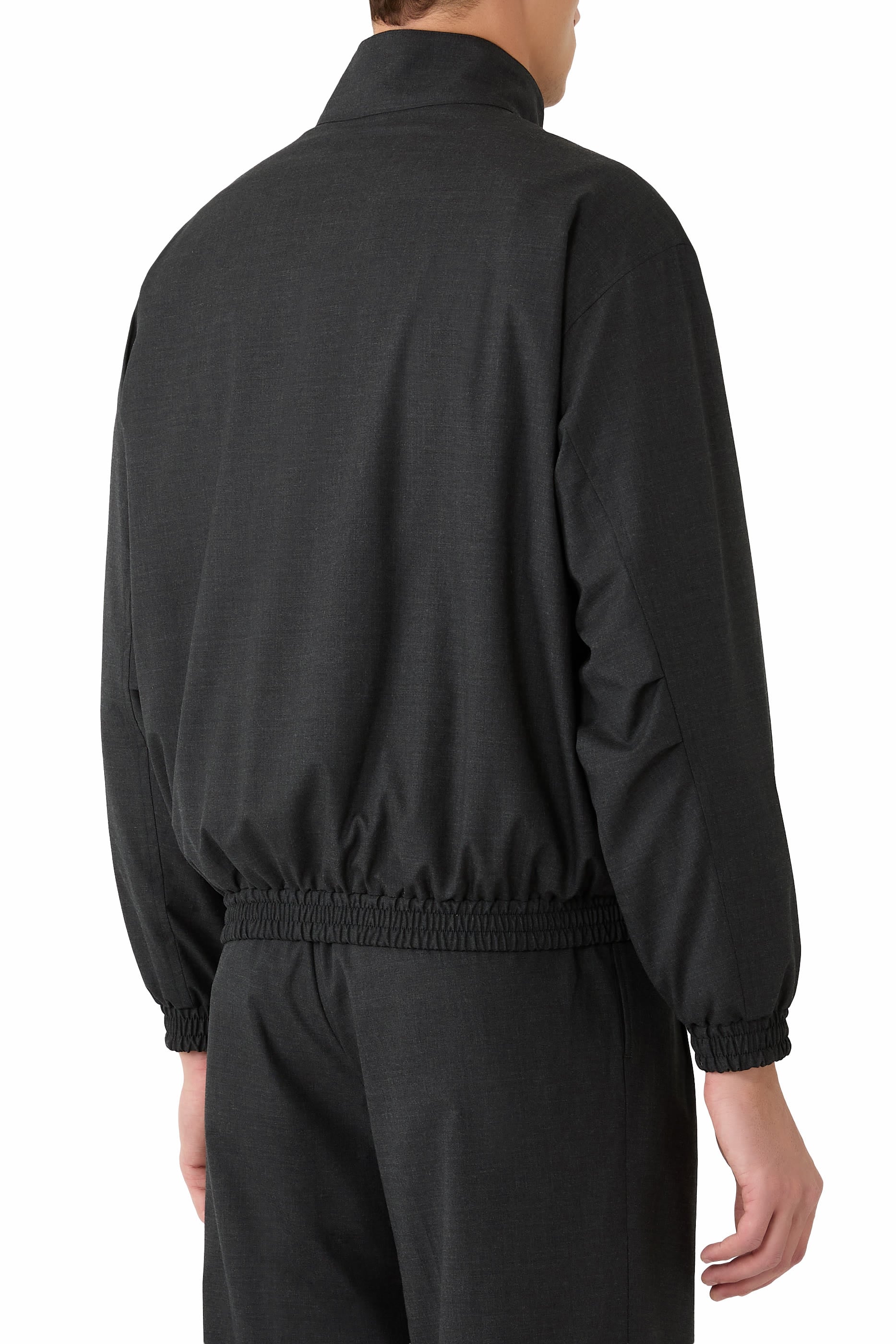 Ultra Fine Tropical Wool Zip Blouson