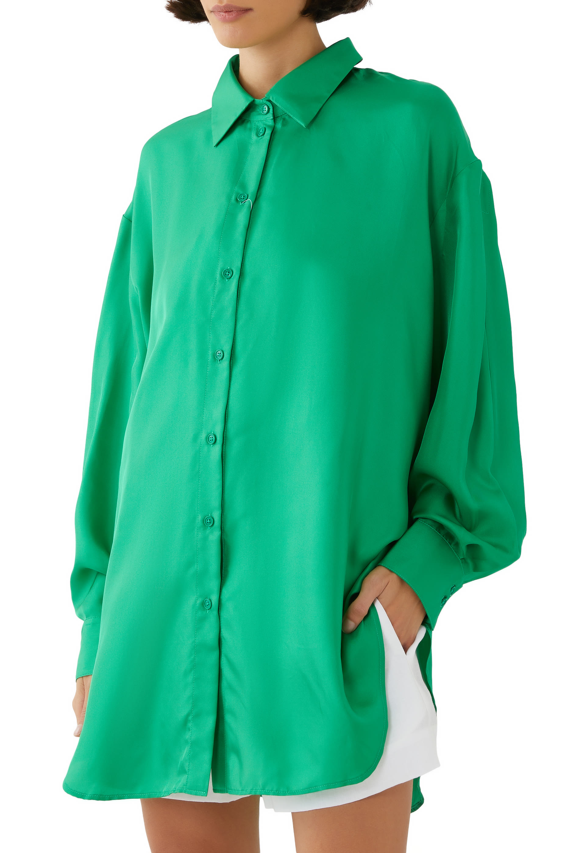 Tropea Oversized Silk Shirt
