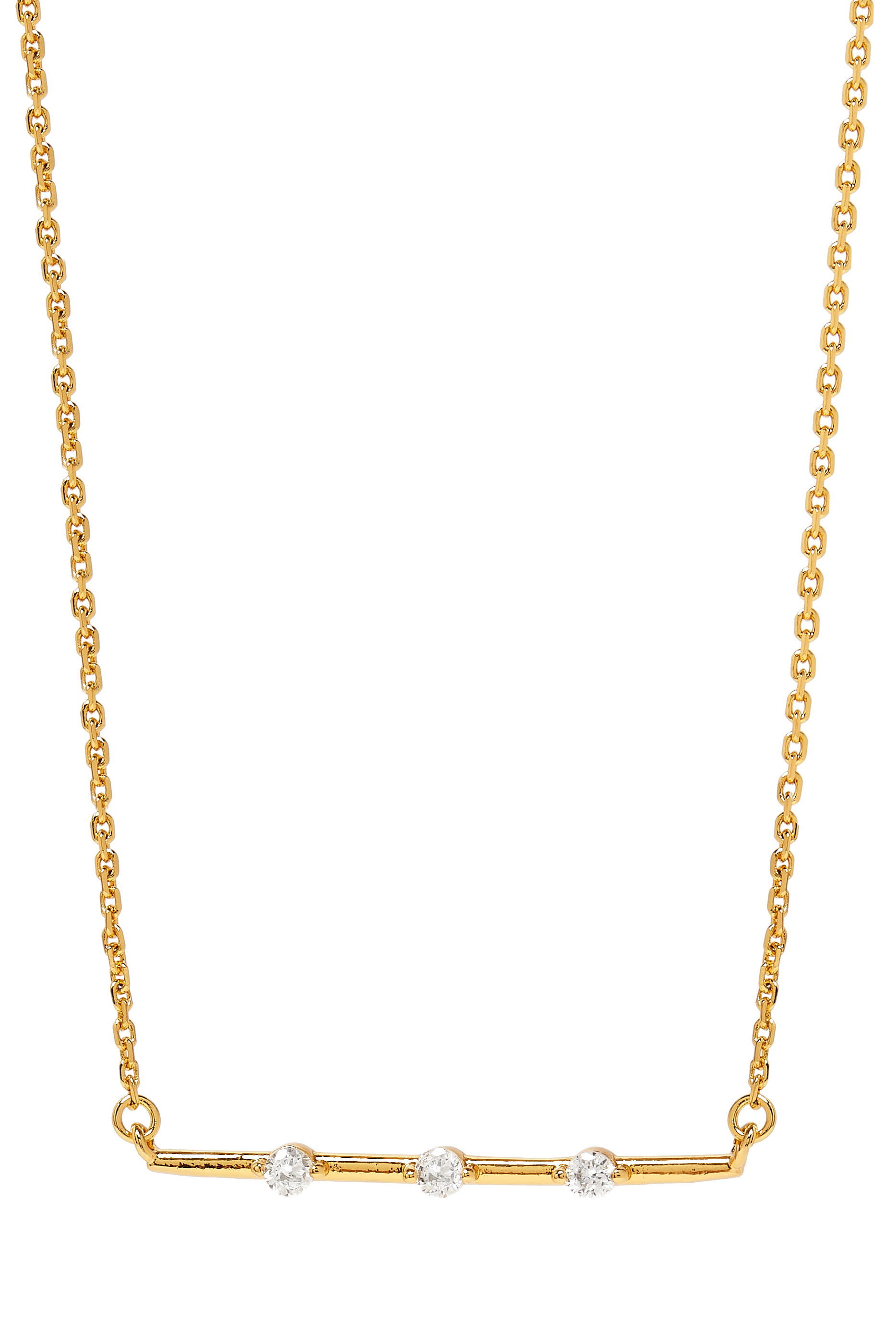 Hint of Shimmer Pendant, Plated Metal & Cubic Zirconia