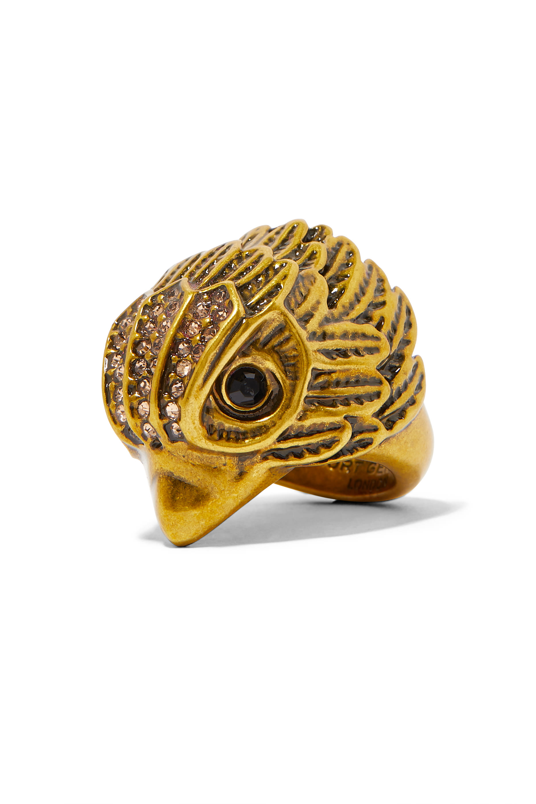 Chunky Eagle XL Cocktail Ring, Brass
