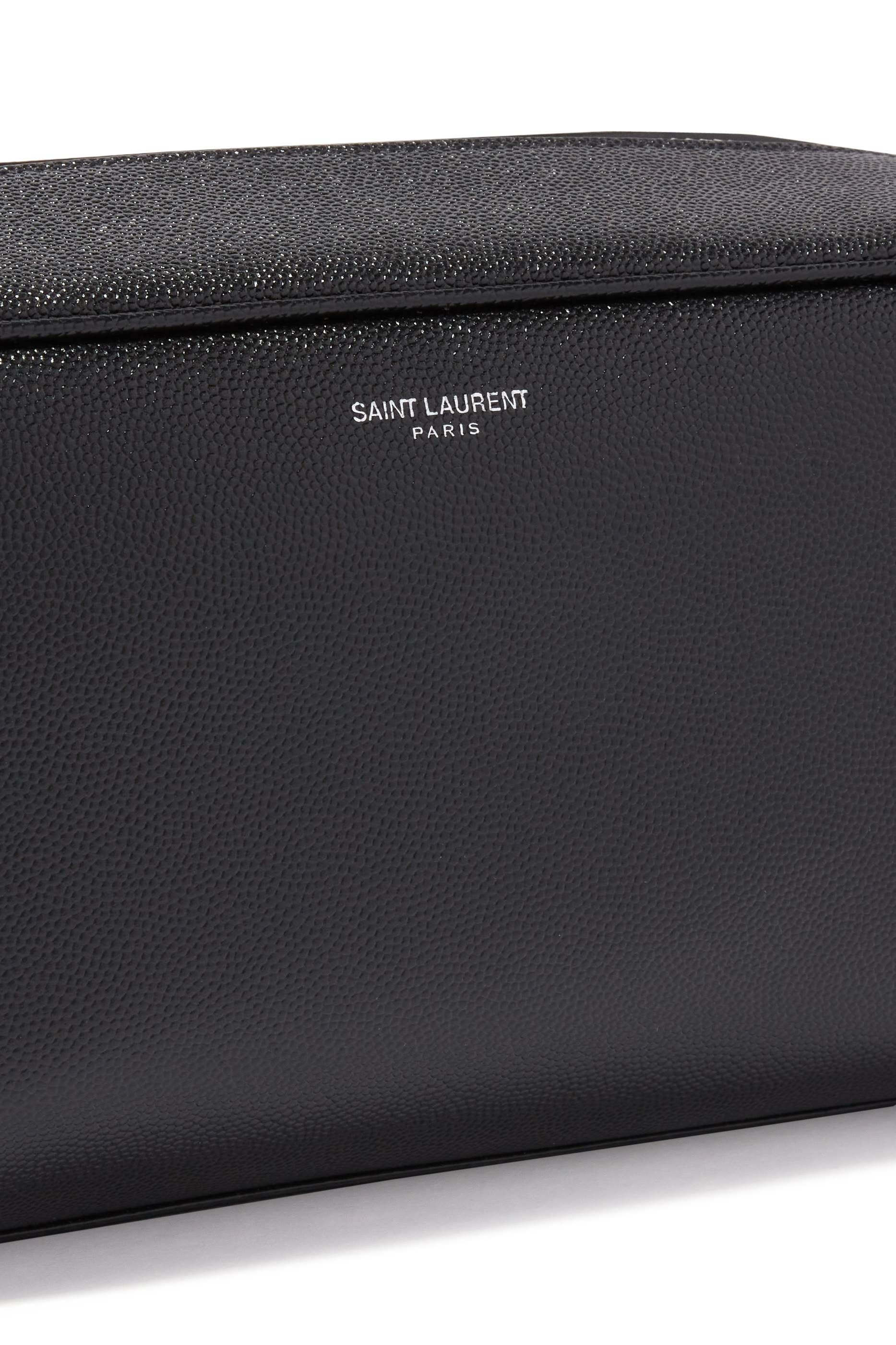 Grained Leather Wash Bag