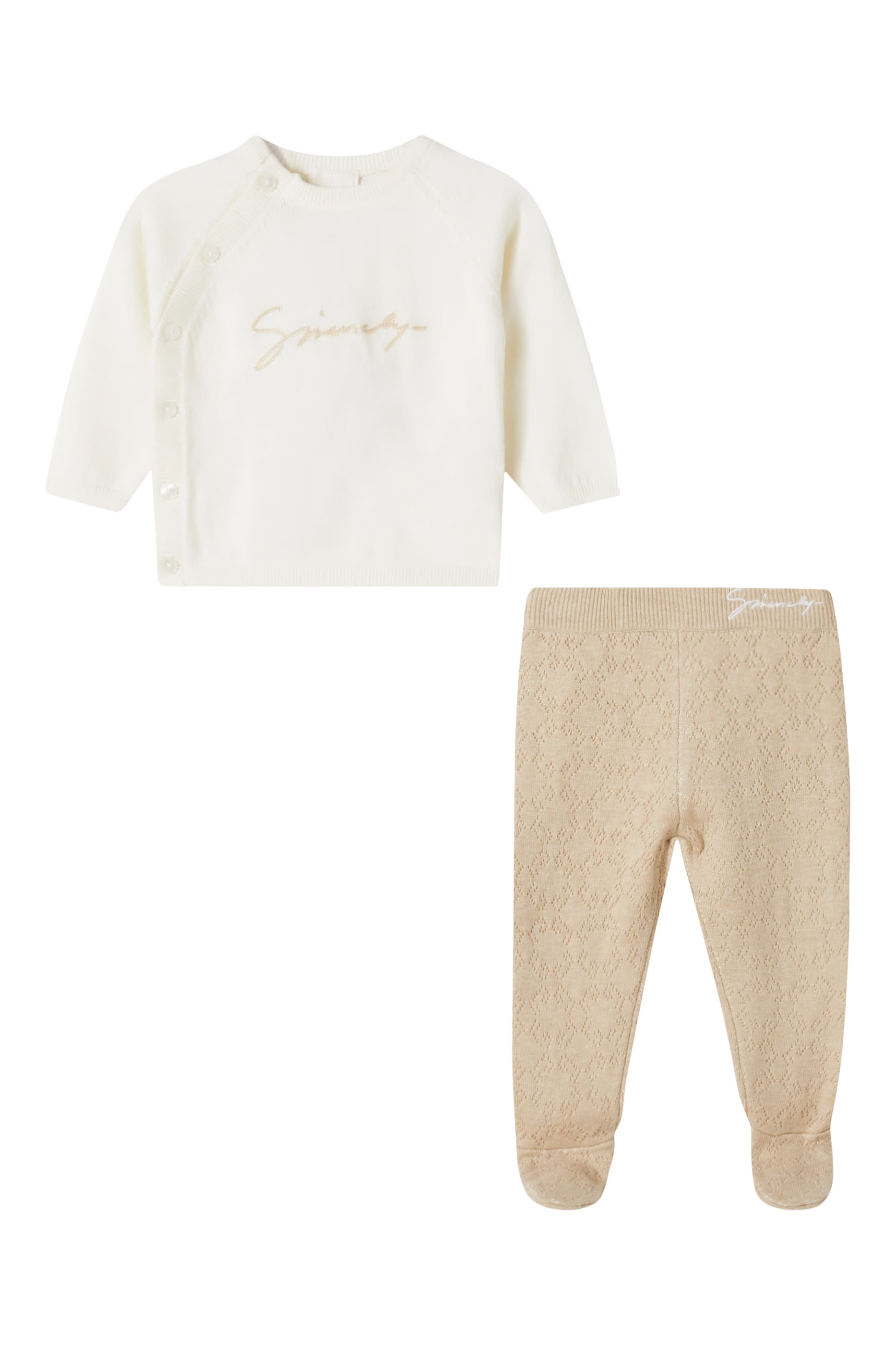 Kids  Cotton Cardigan, Trousers & Hat Set