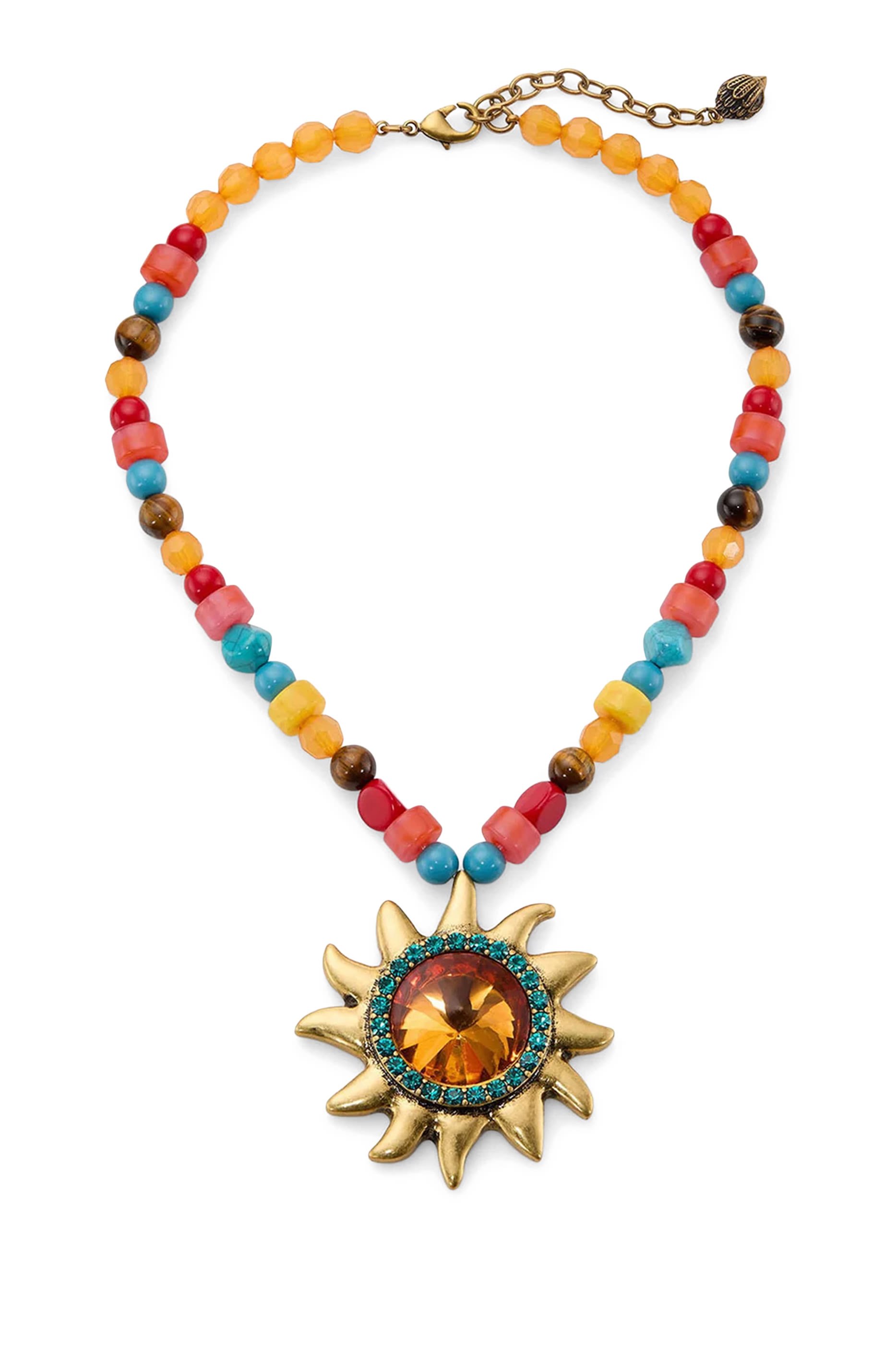 Sun Necklace, Cubic Zirconia