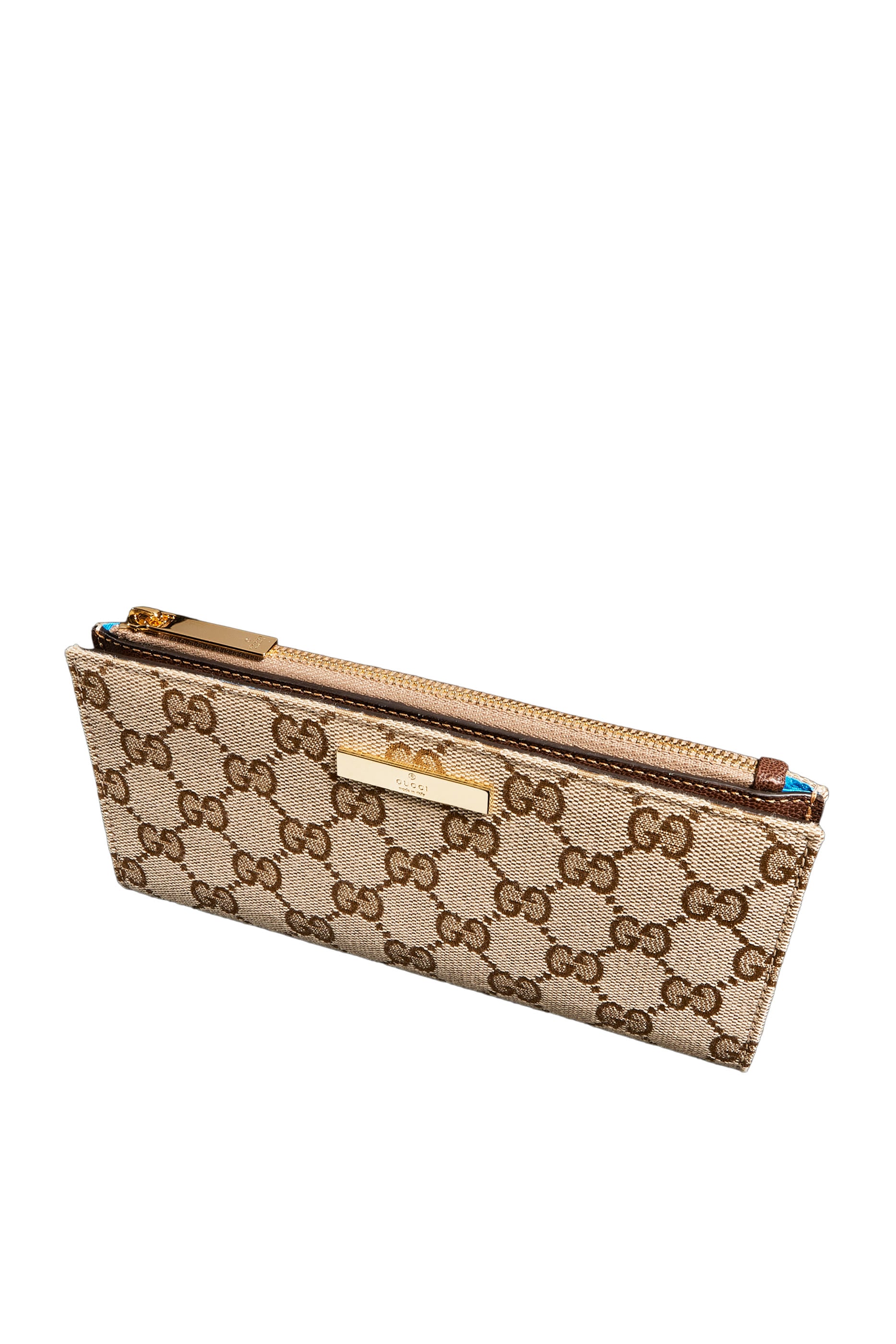 Long Wallet with Logo Plaque