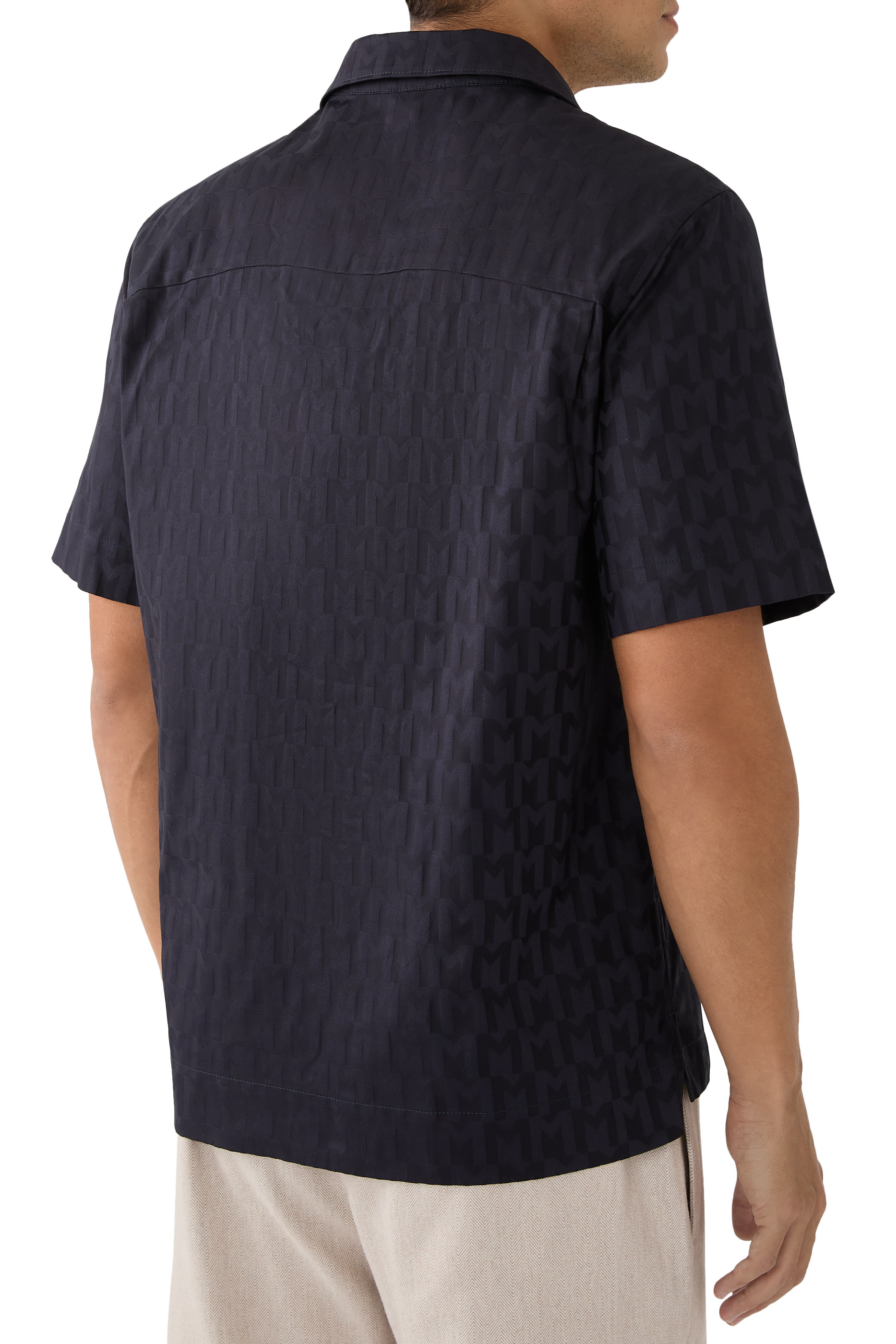Monogram Jacquard Cotton Shirt