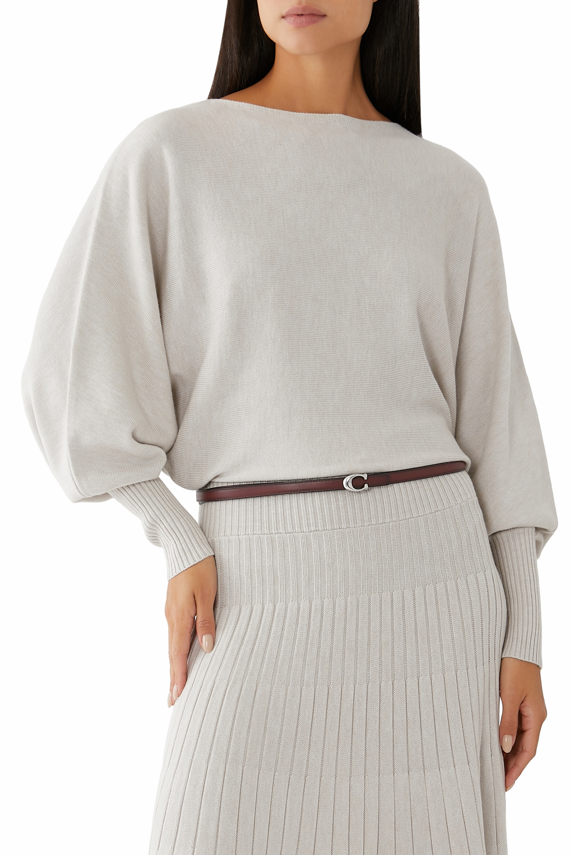 Sculpted C Buckle Cut To Size Reversible Belt