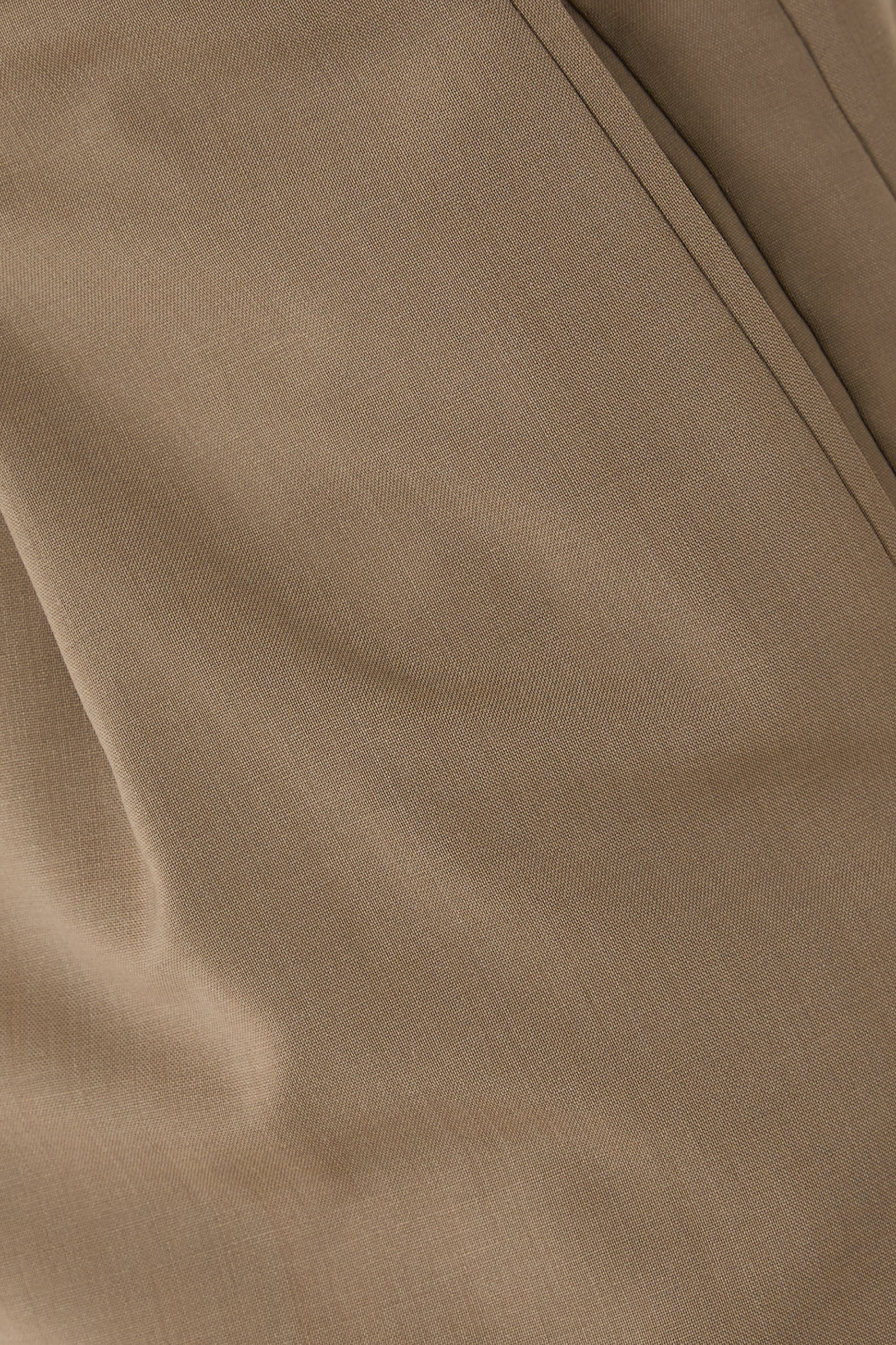 Slim-Fit Cropped Tropical Wool Trousers