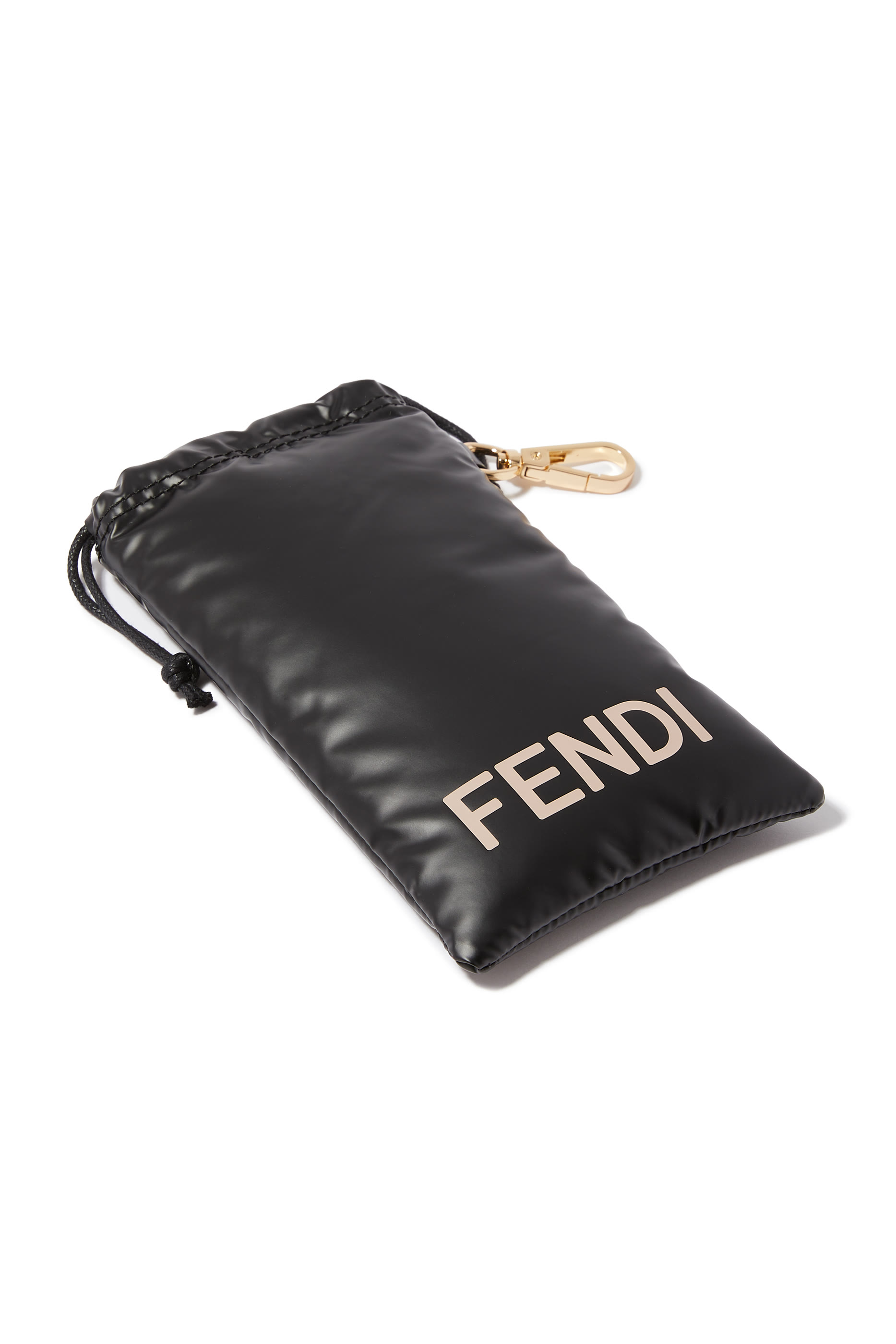 Lettering Black Square Sunglasses