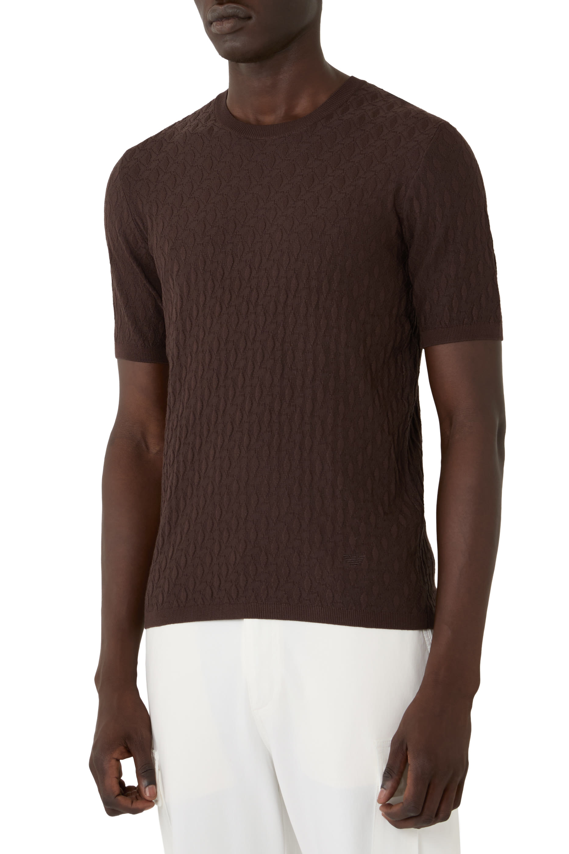 Textured Knit T-Shirt 