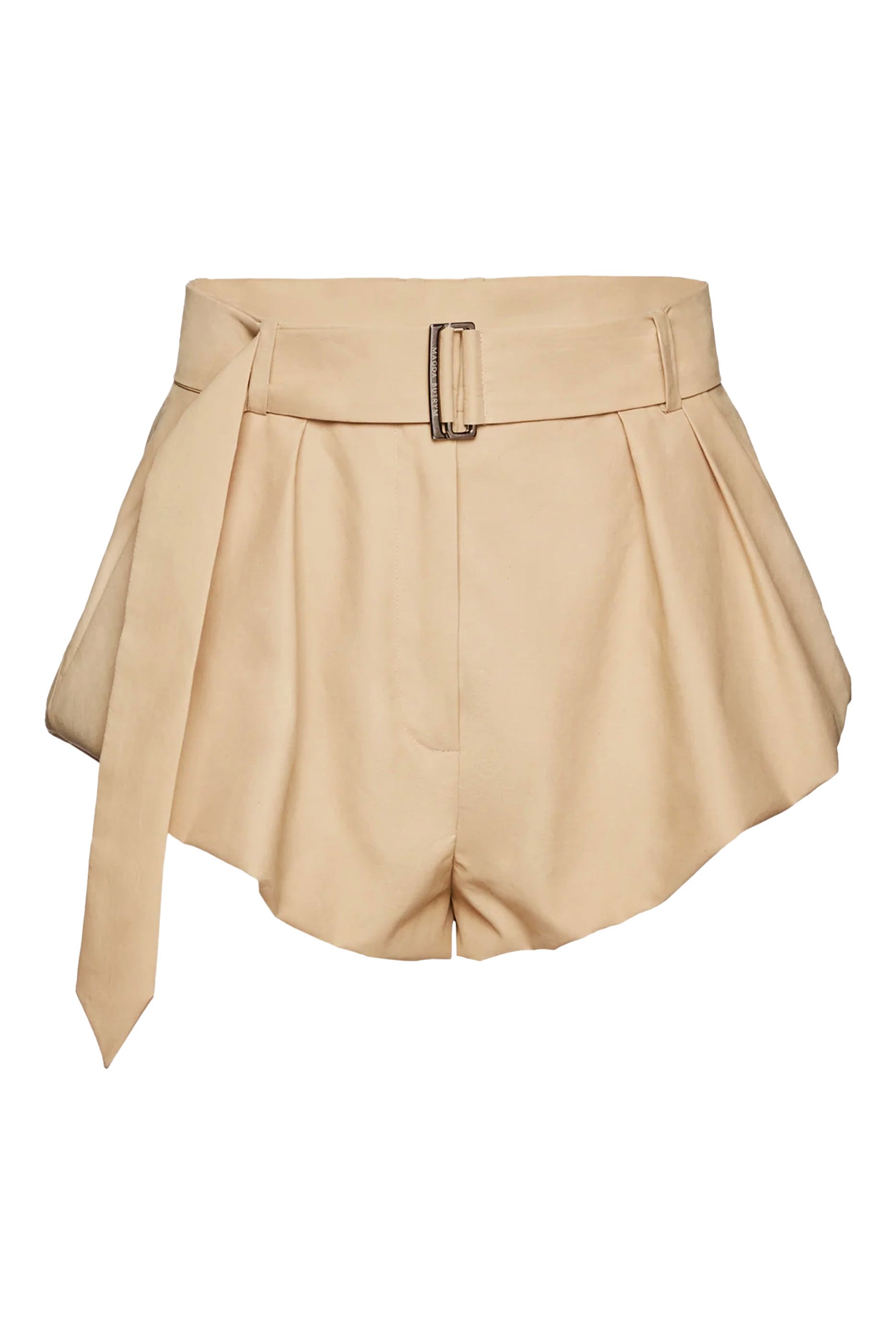 Flared Wool Shorts