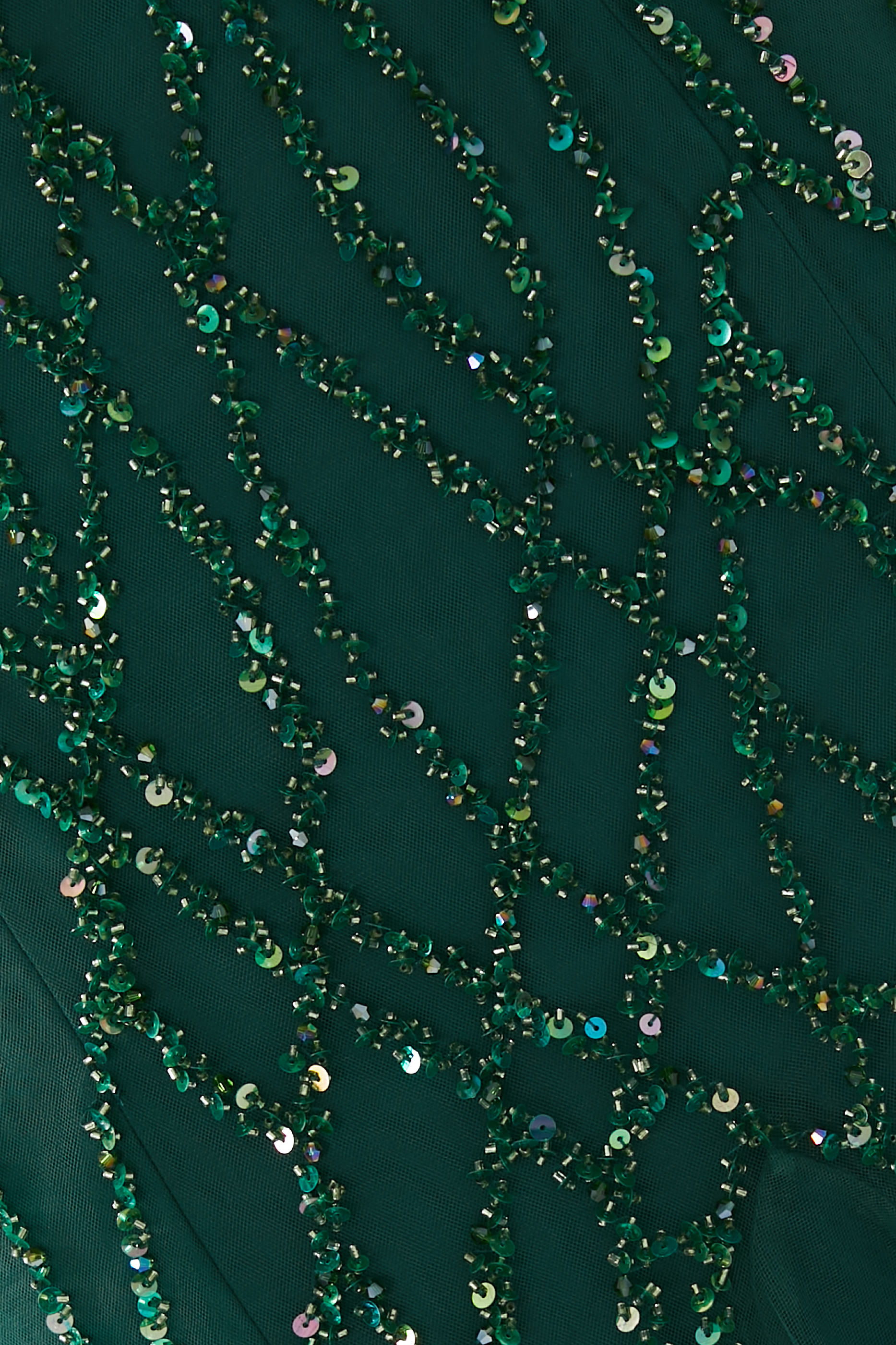 V-Neck Long Sleeves Gown