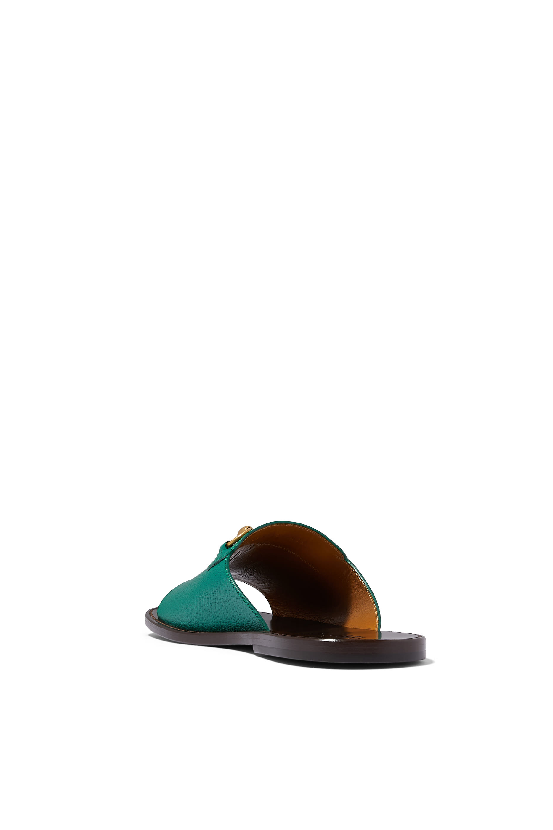 Horsebit Leather Slides