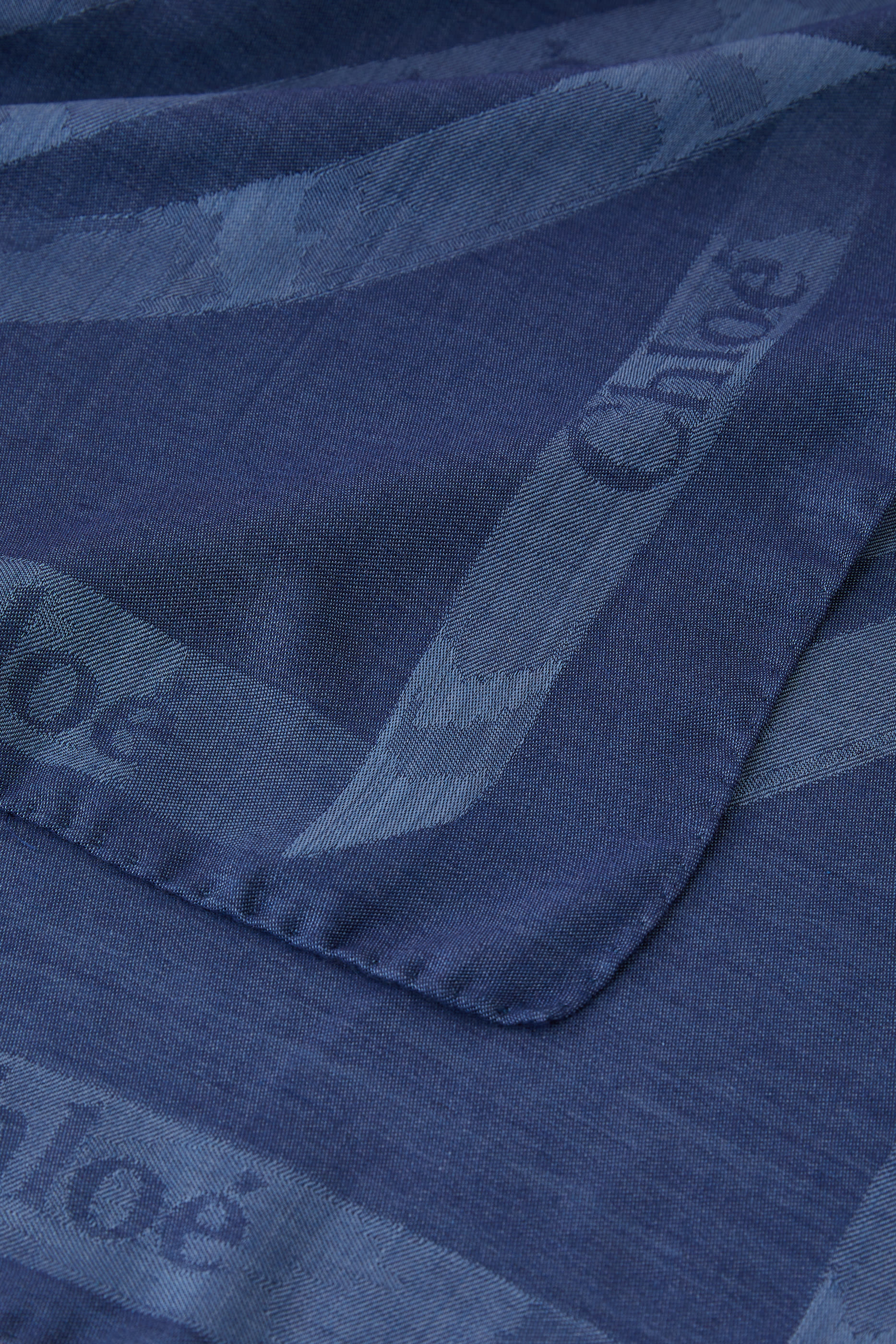 Logo Print Silk Scarf