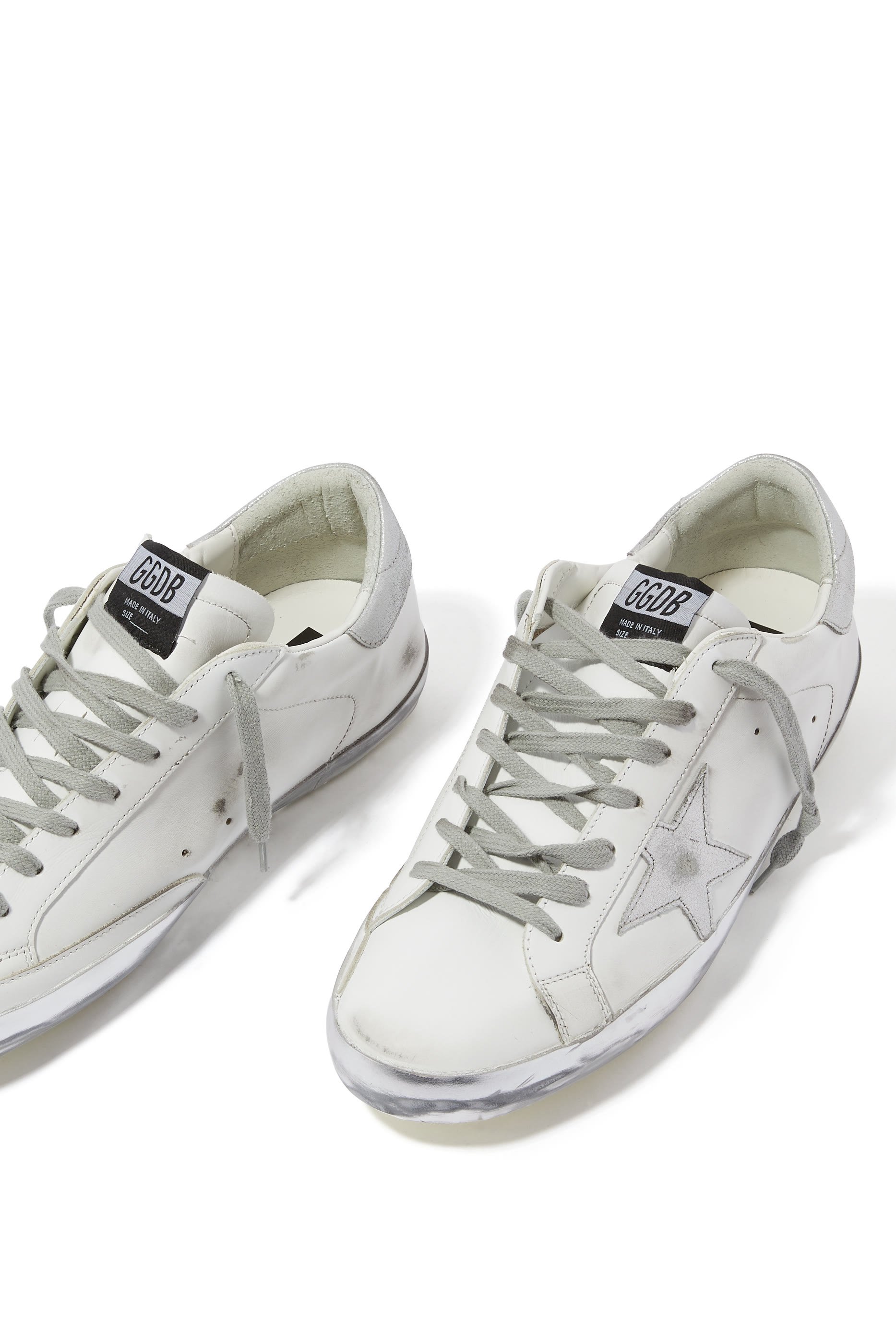 Metallic Detail Super-Star Low-Top Sneakers
