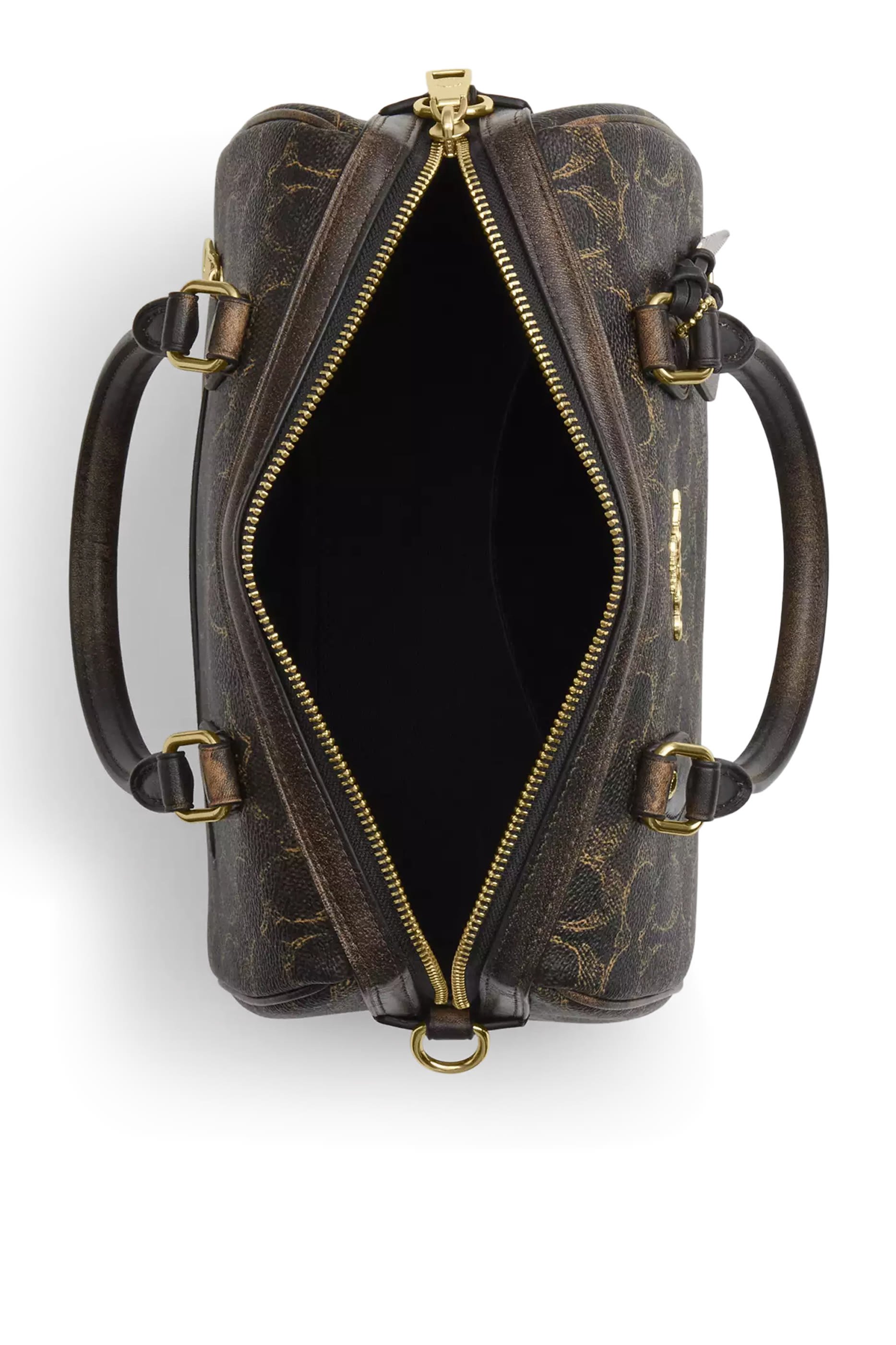 Rowan Satchel Bag in Loved Signature Canvas With Charms