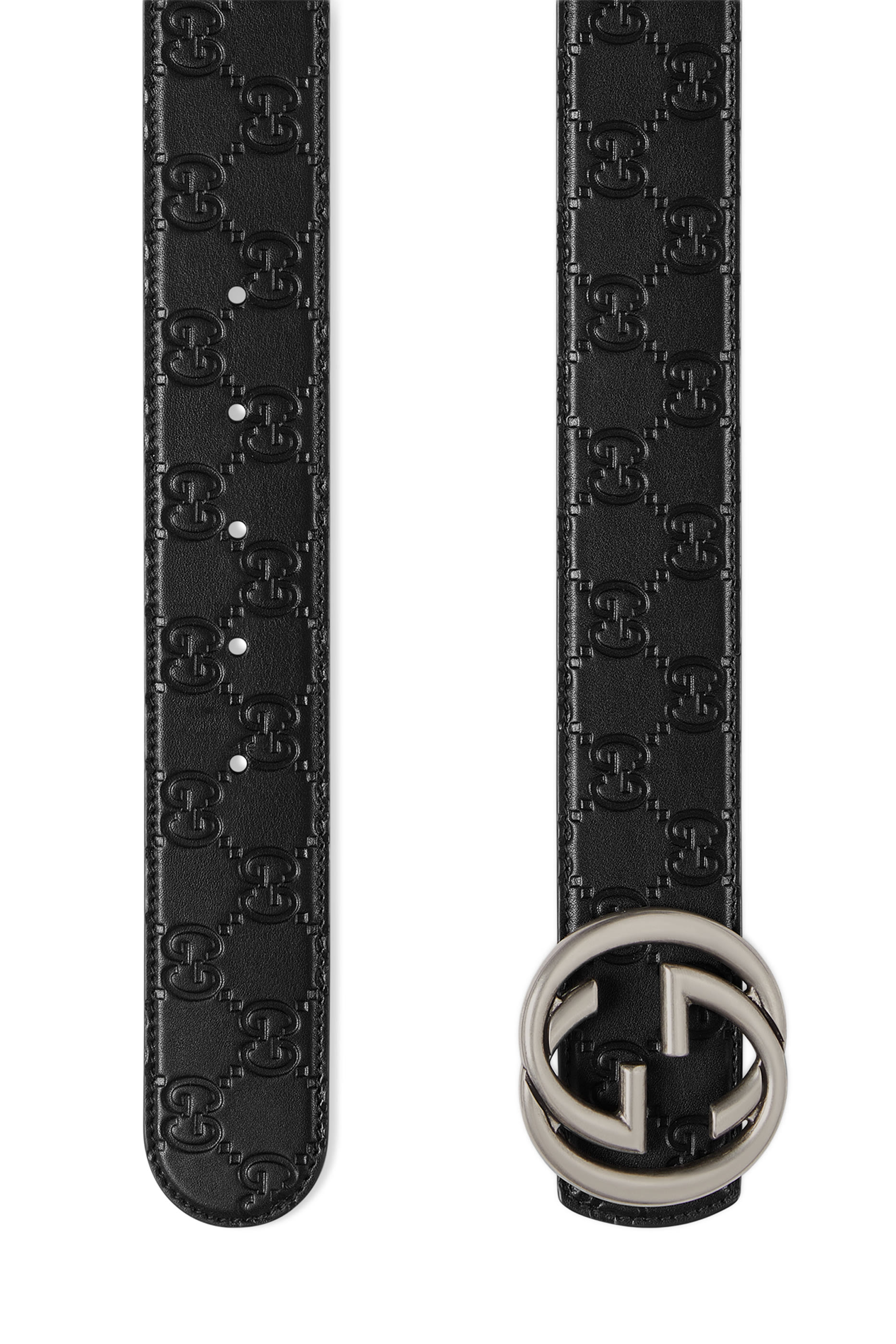 Reversible Belt with Interlocking G Buckle 