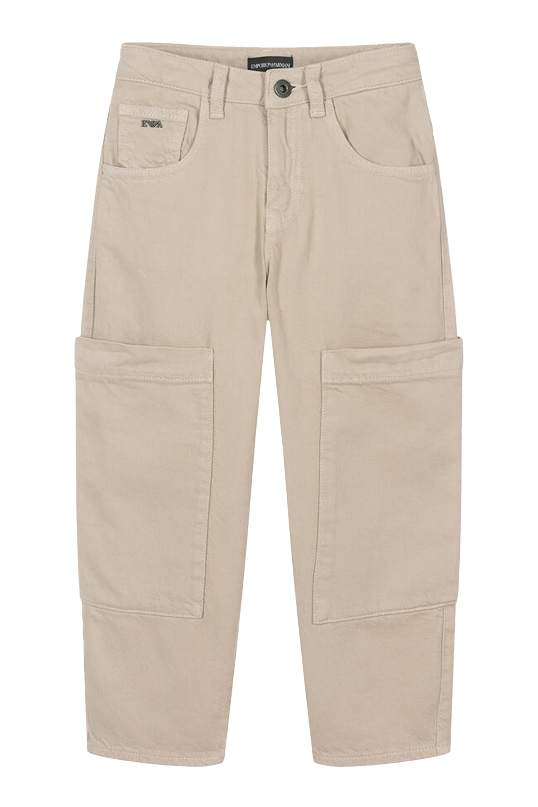 Kids Straight Fit Denim Cargo Pants