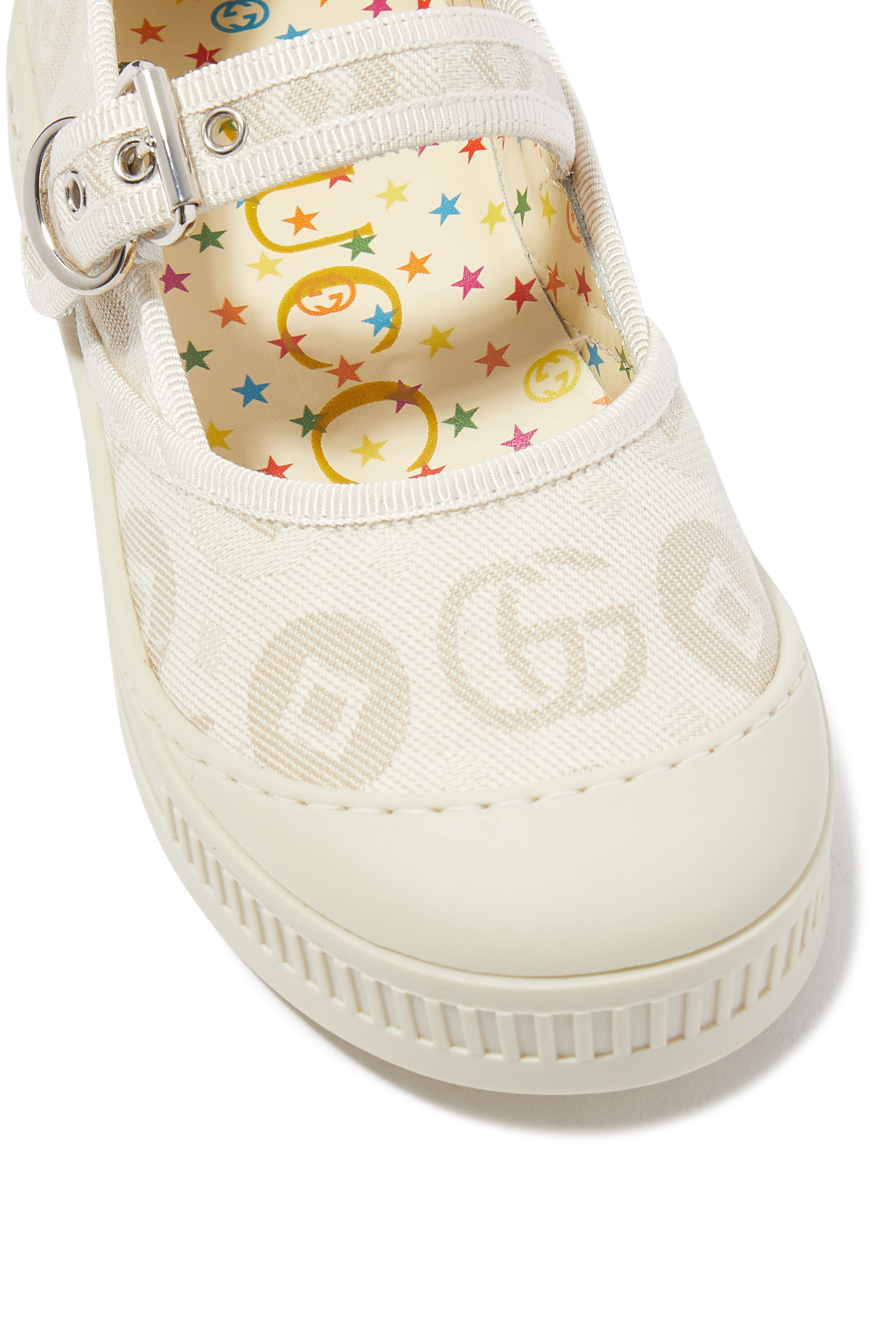 Kids Double G Cotton Ballet Flats